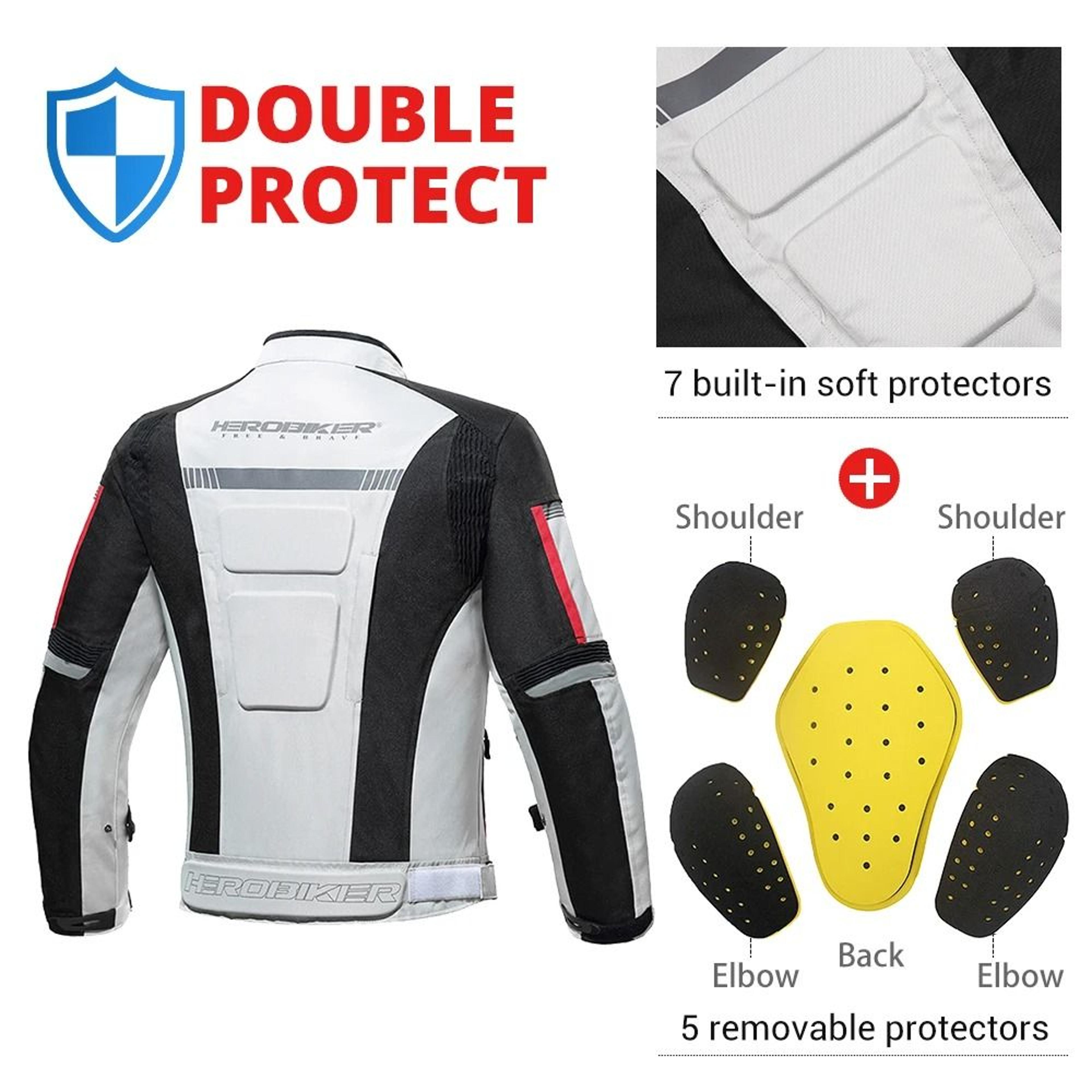 HEROBIKER Waterproof Motorcycle Jacket And Pants With EVA Protection 3