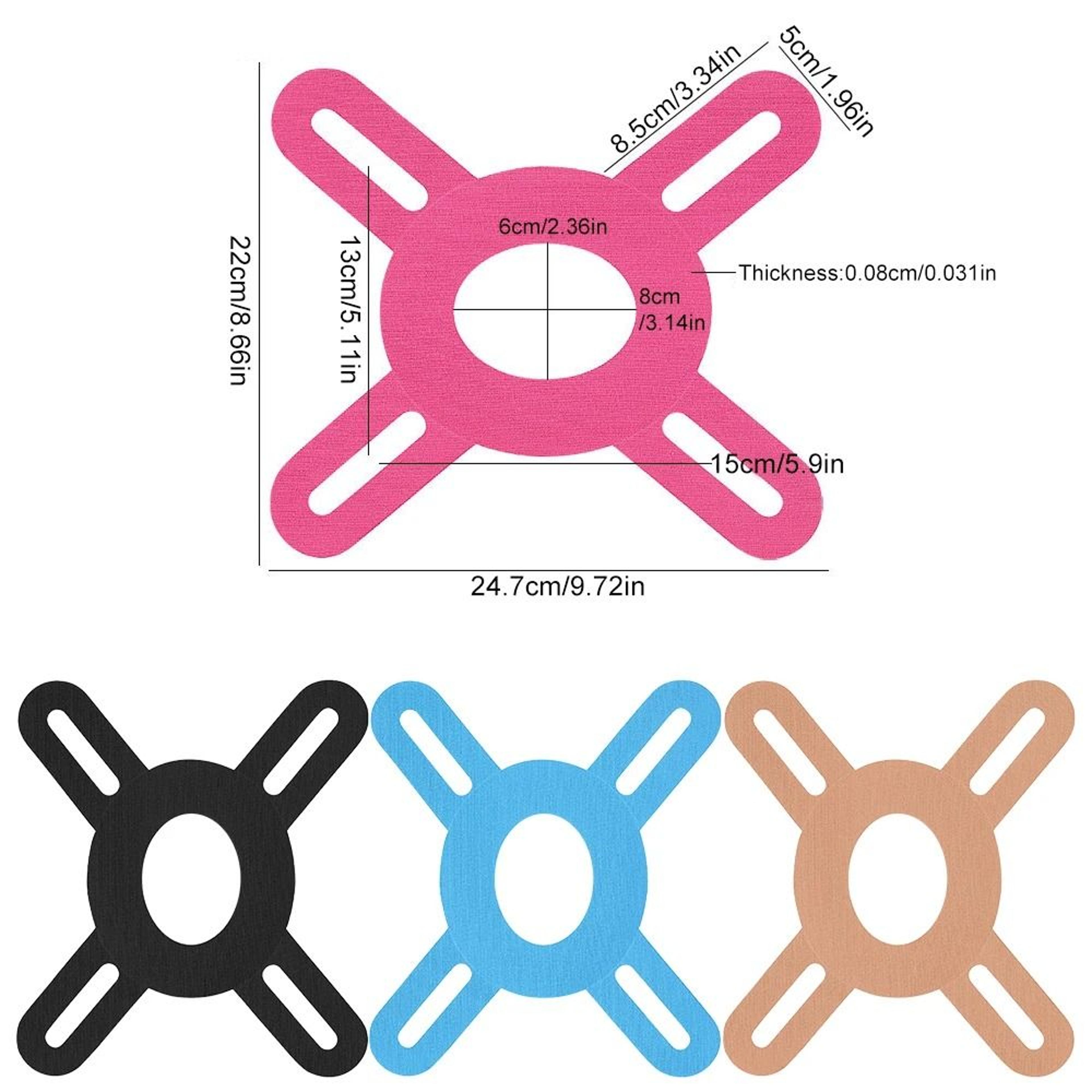 Precut Kinesiology Tape For Knee Pain Relief And Support Waterproof Latex Free 4