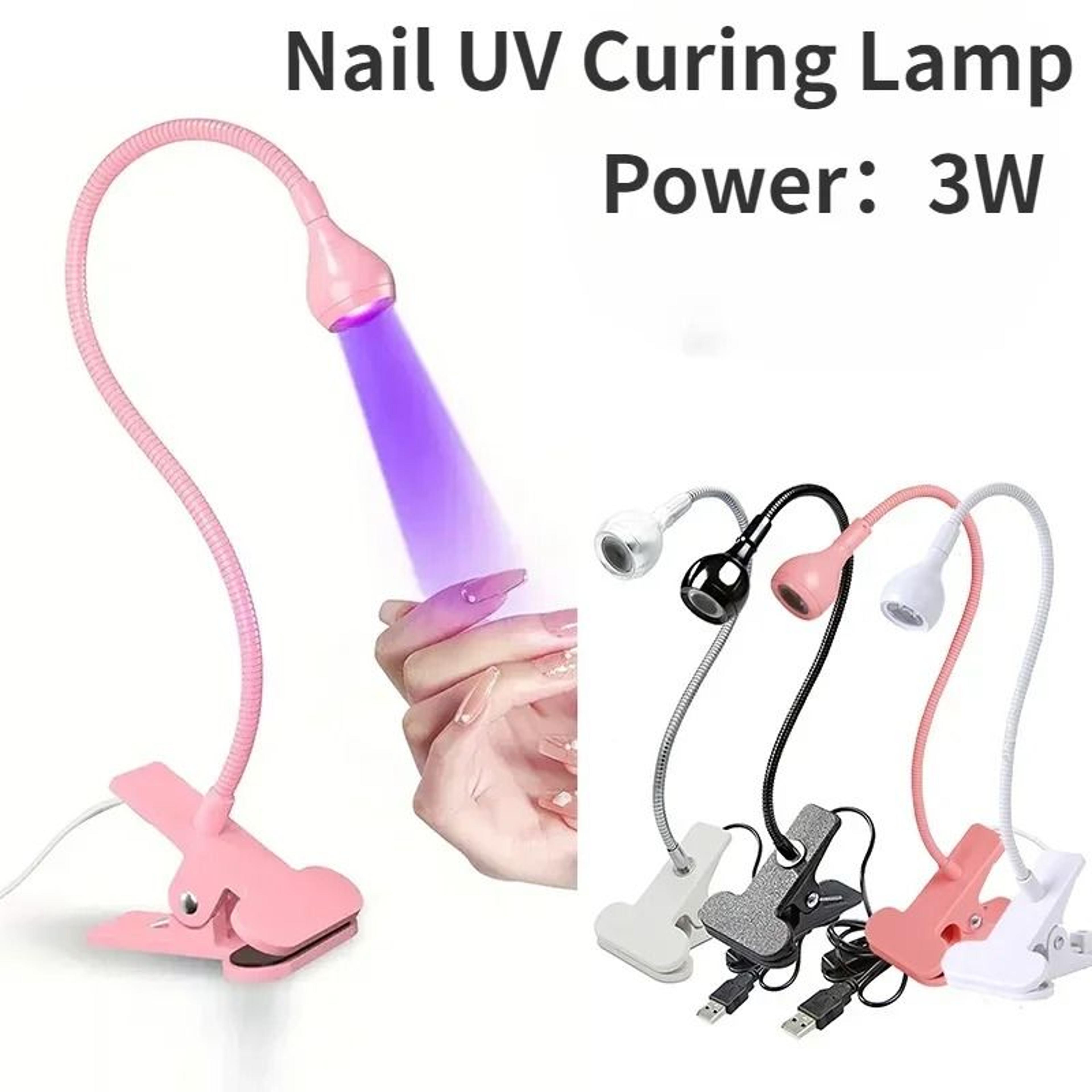USB Clip On UV Nail Lamp 395nm Mini Nail Dryer For Gel Manicure 2