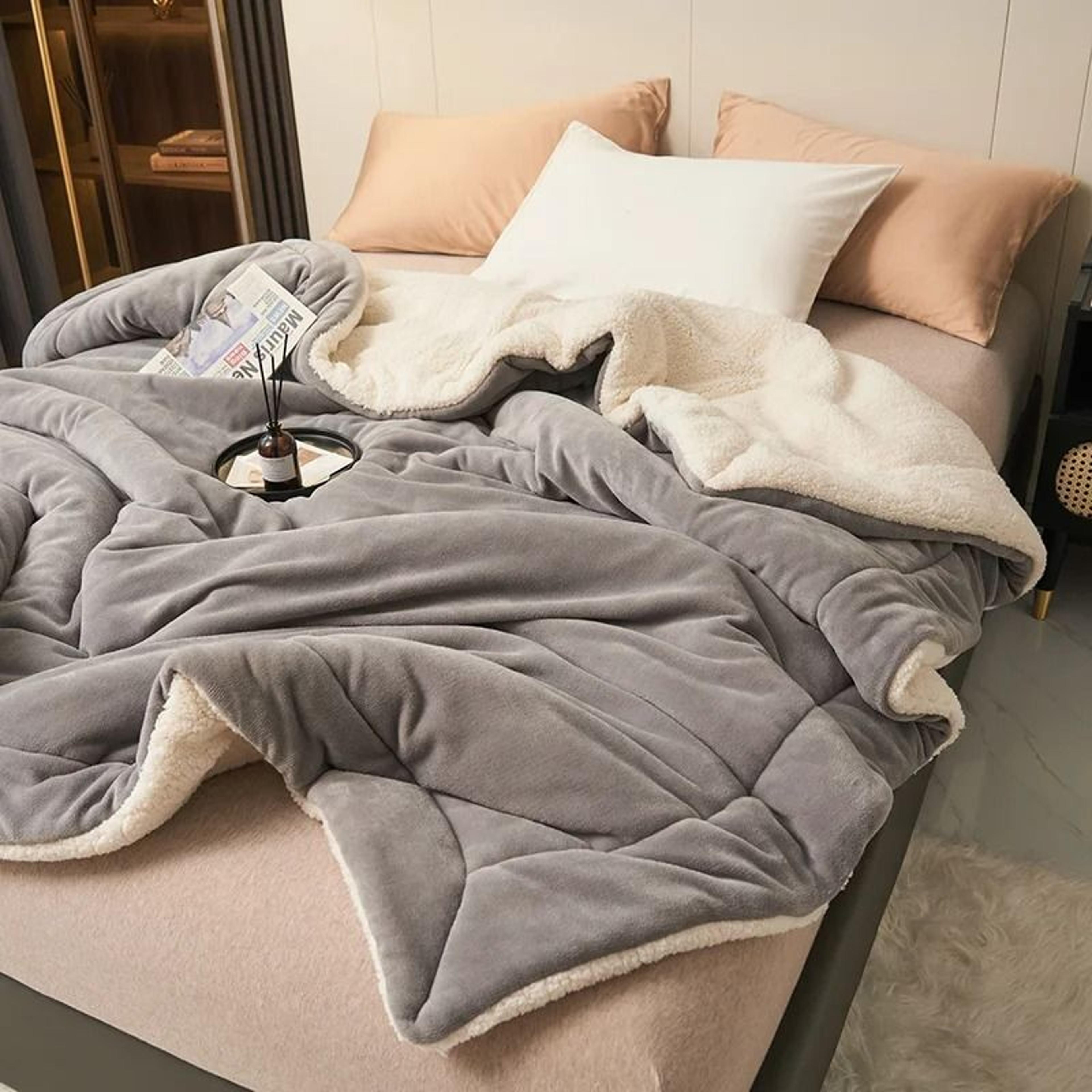 Super Soft Imitation Lambswool Blanket High Quality Milk Fleece Sofa Blanket 10