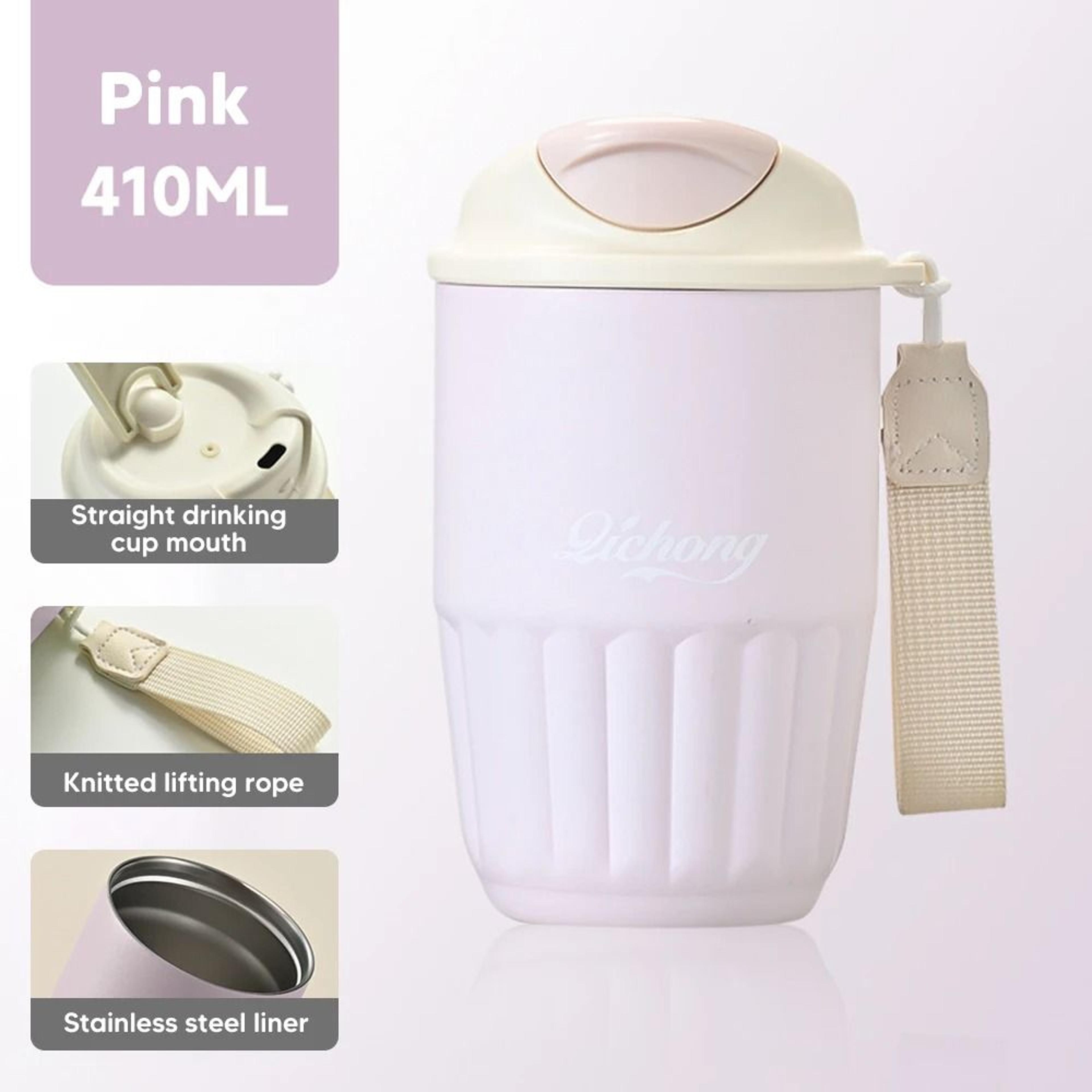 410ml Ceramic Liner Vacuum Insulated Thermos Coffee Cup Double Wall Stainless Steel 9