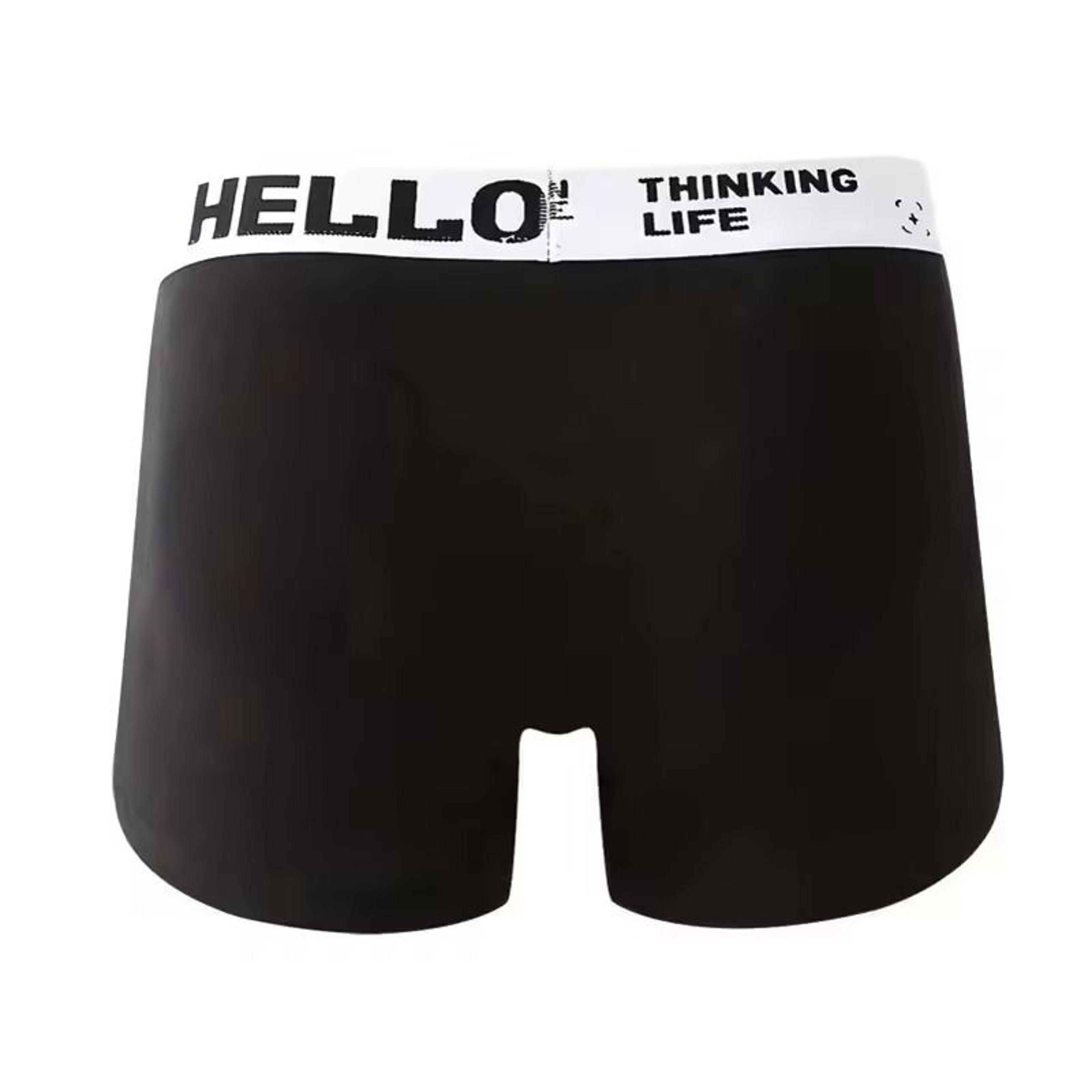 5 Pack Mens Breathable Cotton Boxer Briefs Comfortable Underwear Set 3