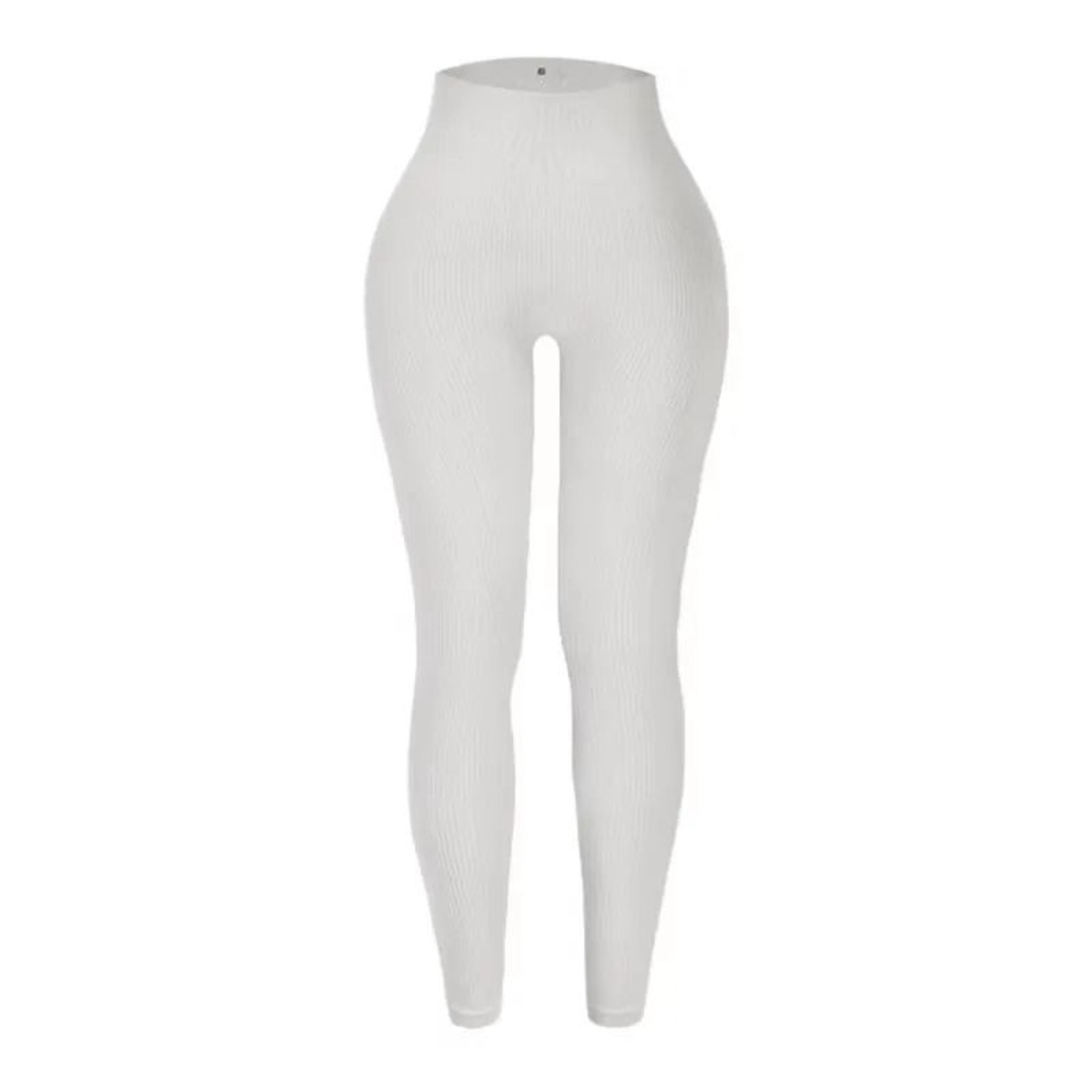 Women Seamless High Waist Yoga Pants Knitted Sports Leggings 2