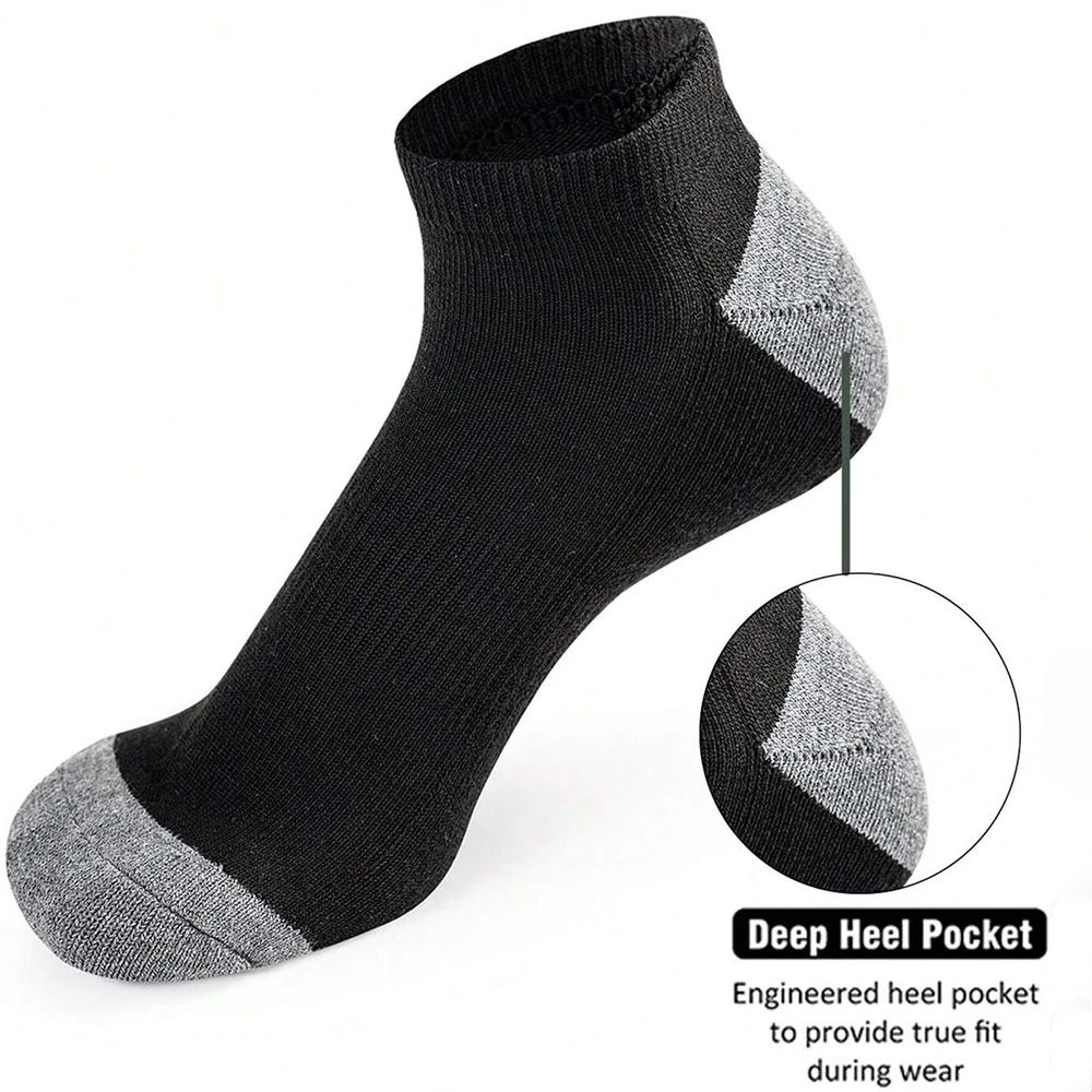 Comfortable Breathable Low Cut Socks 10 Pairs Sweat Absorbing Odor Resistant 2