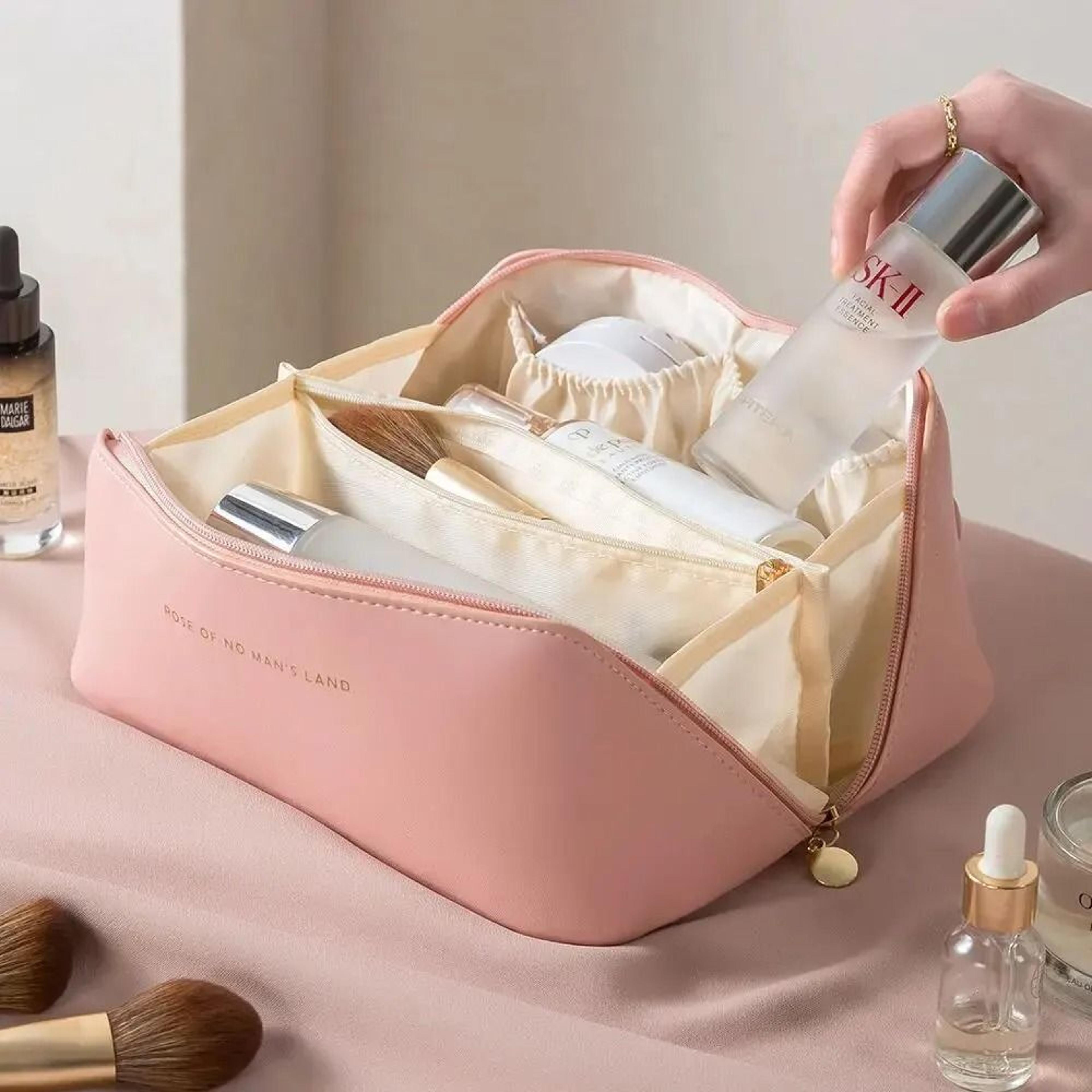 Makeup Organizer Toiletry Kit Bag For Women Travel Cosmetic Storage Pouch 8