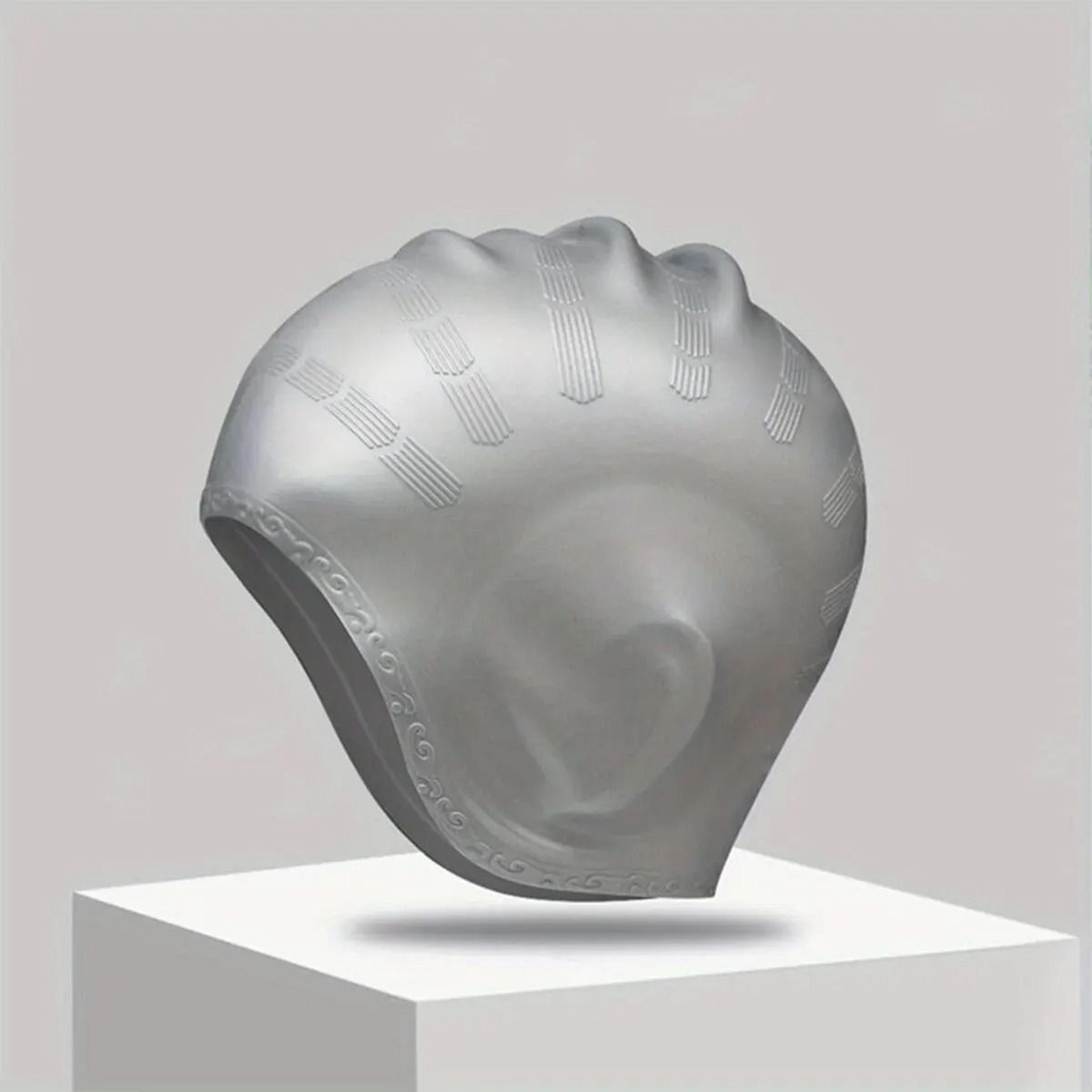 Durable Silicone Swimming Cap With Ear Pockets For Adults And Teens 8