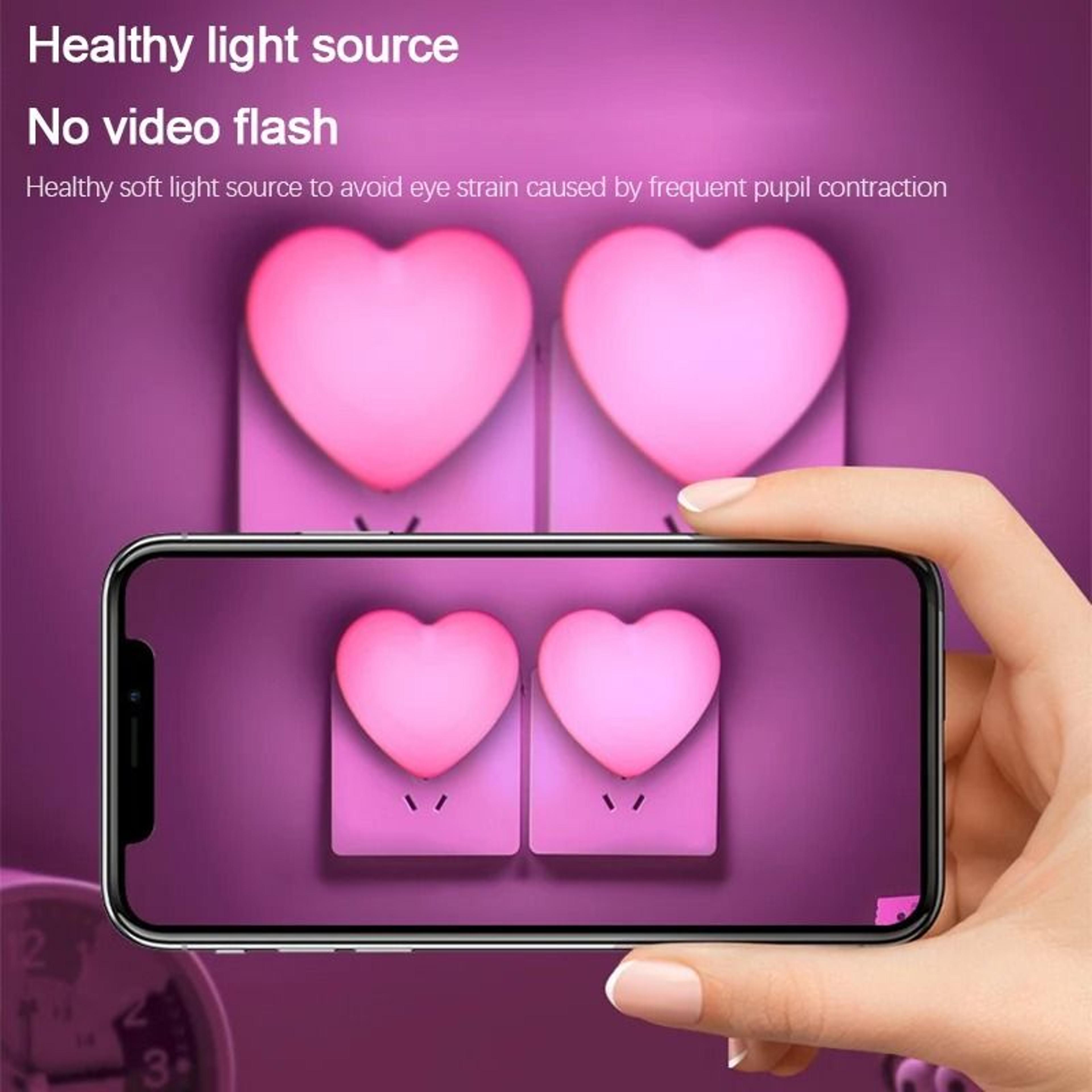 LED Night Light Sensor Control Plug In Night Lamp For Kids Bedroom Stairway 3