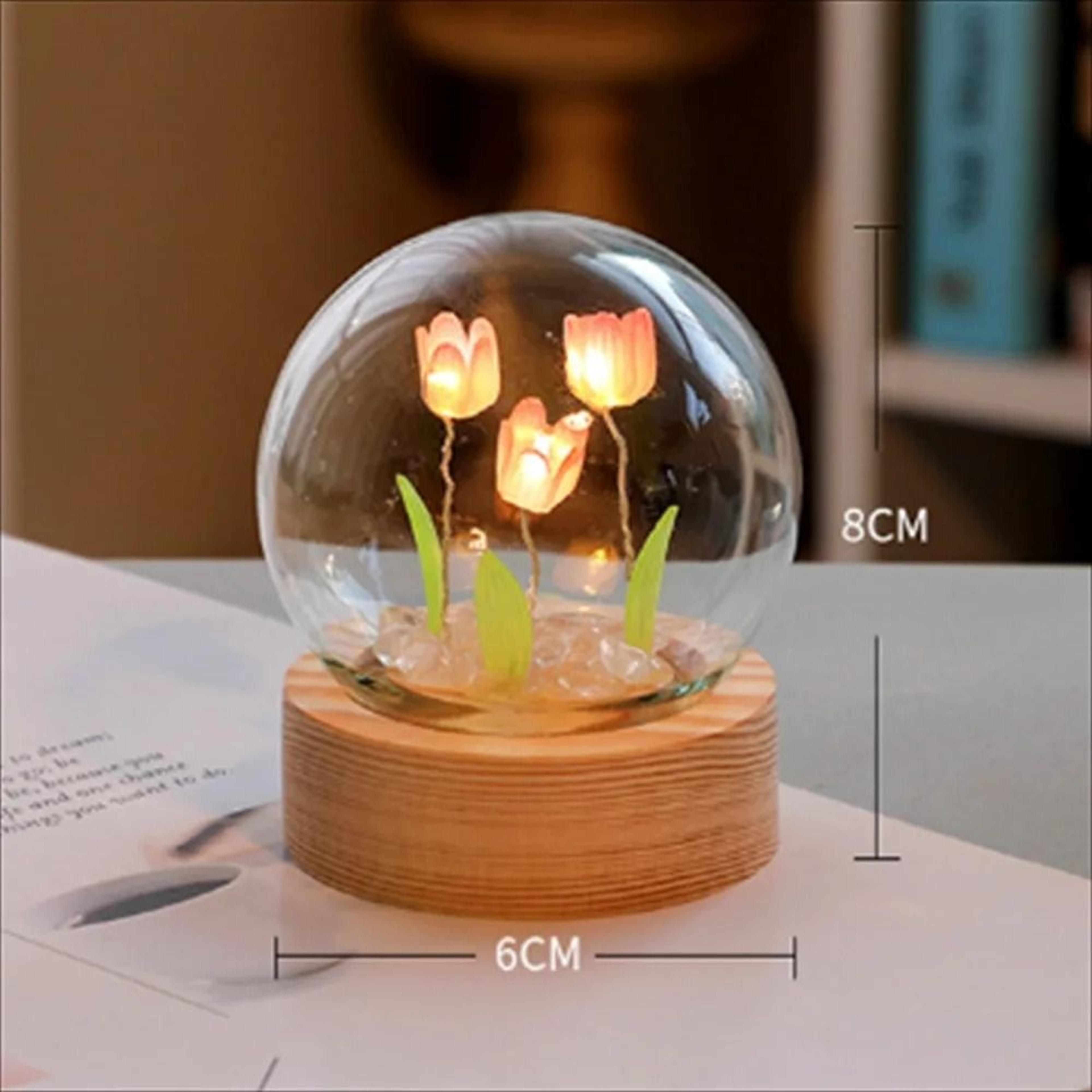 Tulip Night Light LED Floral Lamp For Bedroom Gift 4