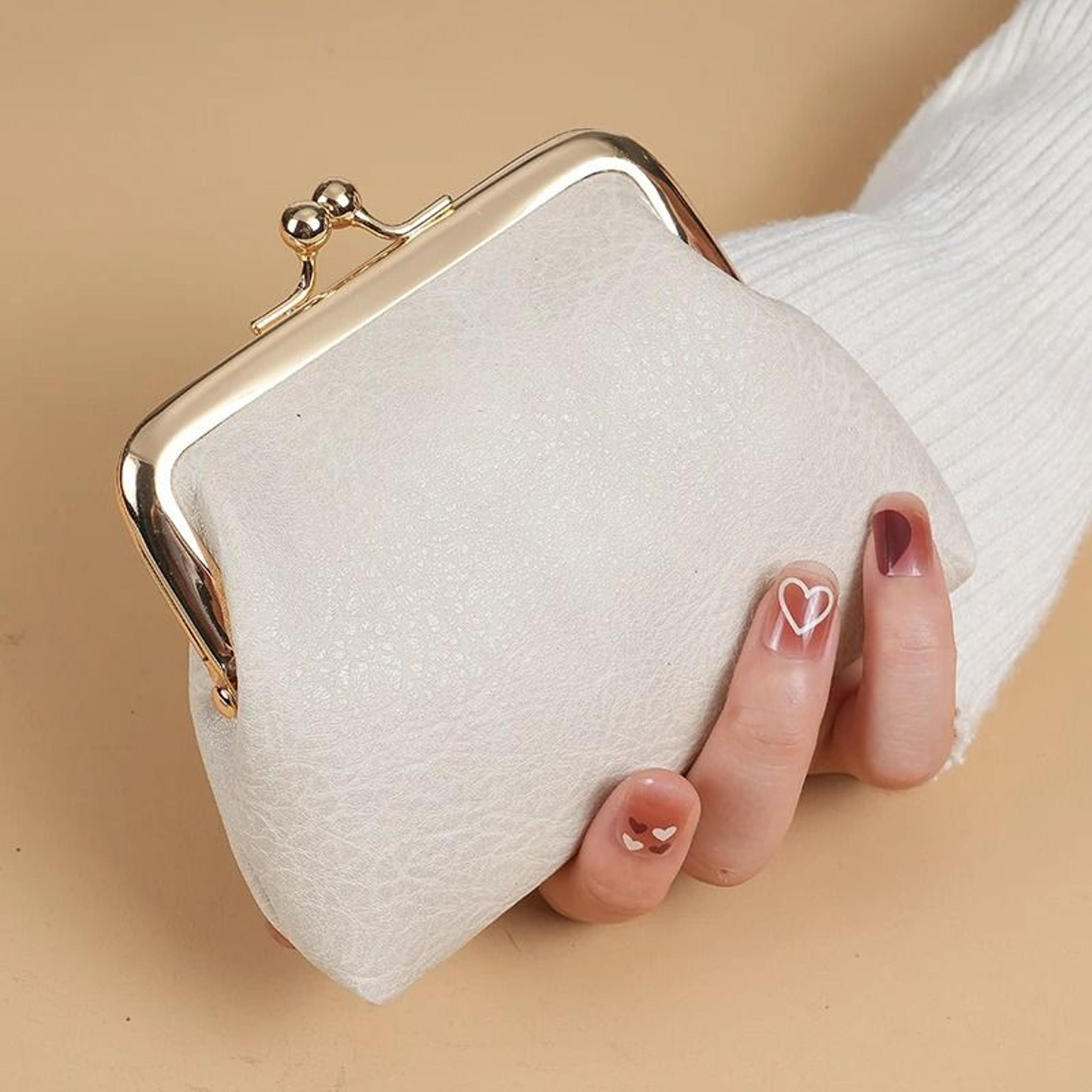 Retro Ladies Buckle Coin Purse Small Candy Color Change Purse 5