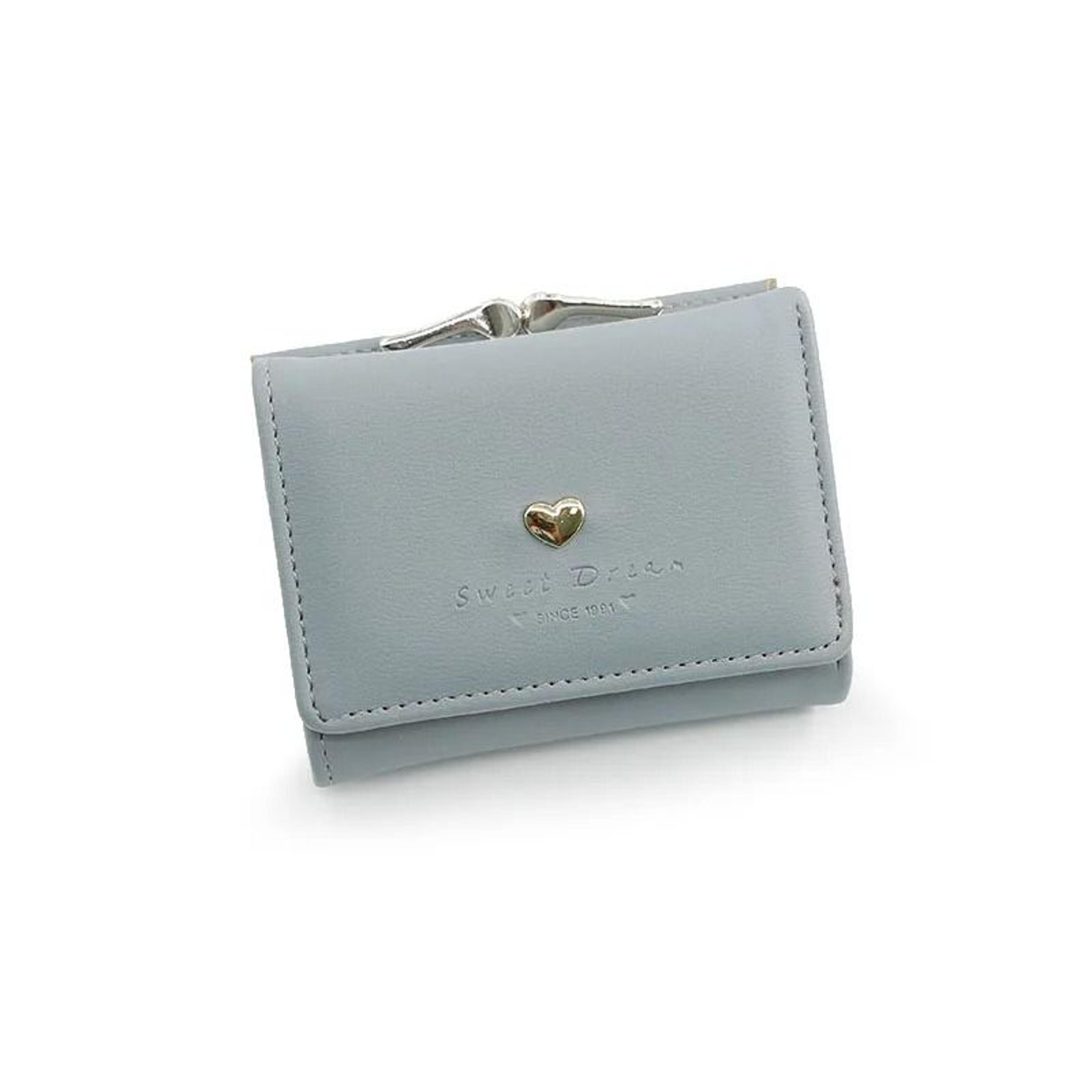 Mini Short Wallet For Women Coin Pocket Card Holder Small Purse 8