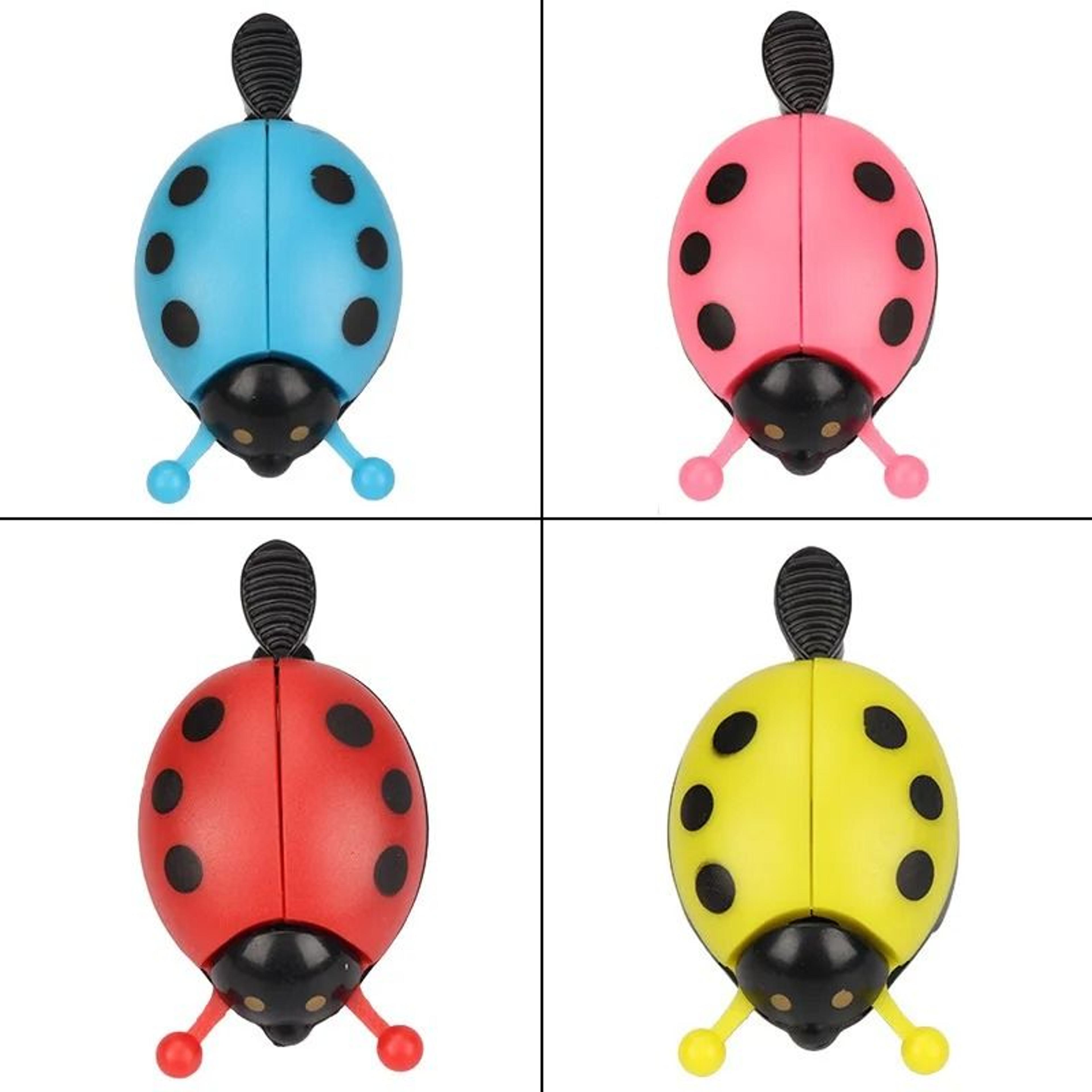 Cartoon Beetle Ladybug Bicycle Bell For Kids Bike Ride Horn Alarm 1