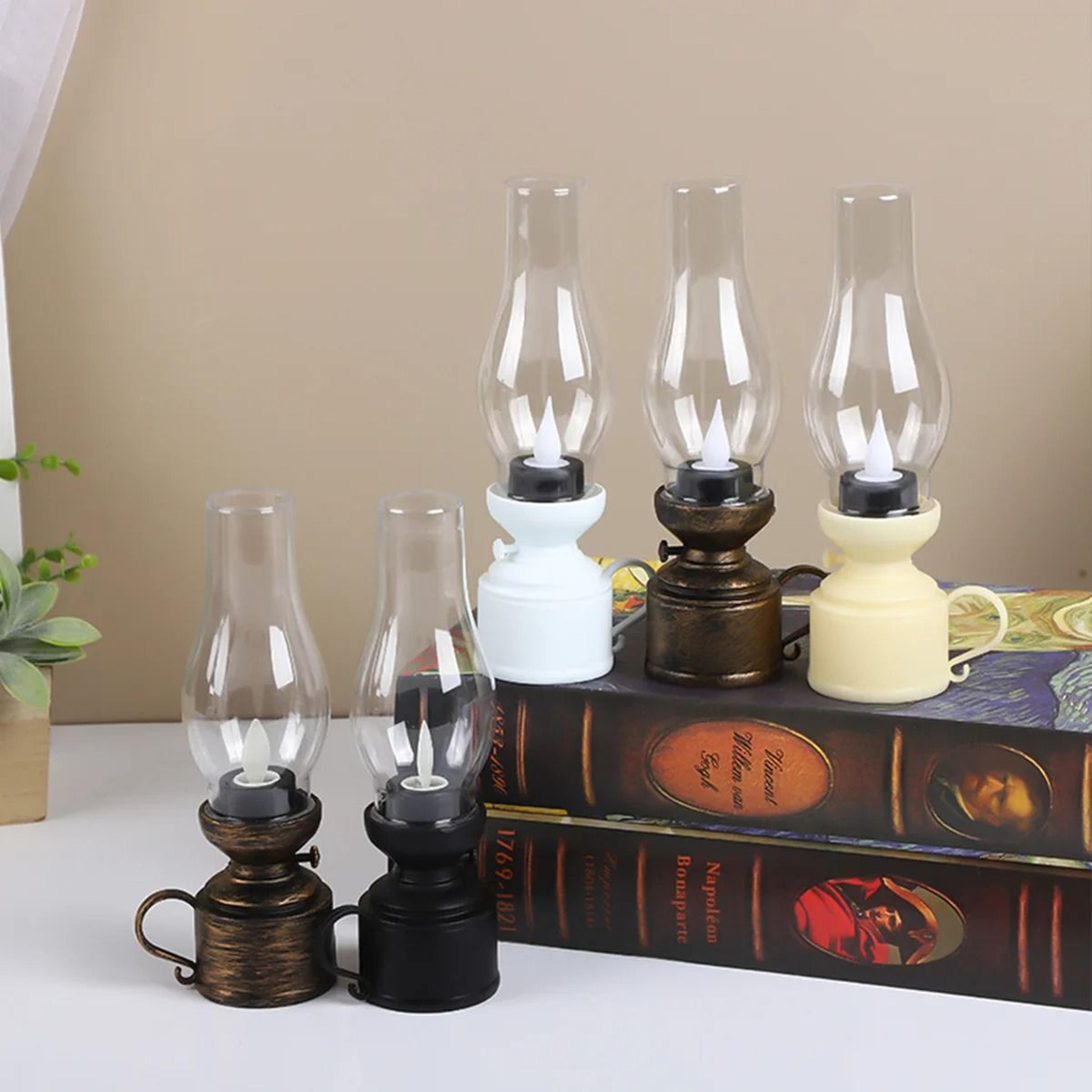 Vintage Lantern LED Hanging Oil Lamp Battery Operated Decorative 2