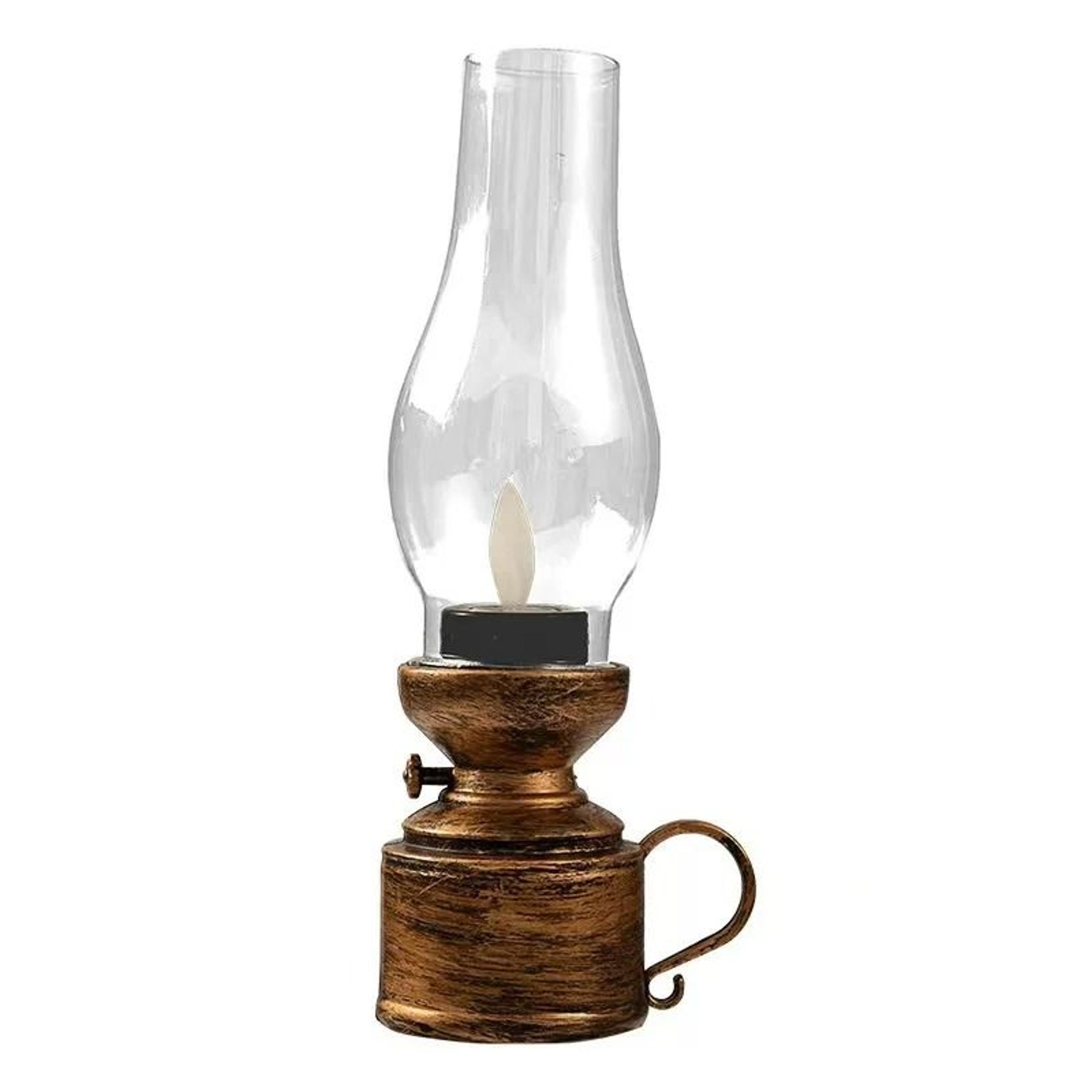 Vintage Lantern LED Hanging Oil Lamp Battery Operated Decorative 6