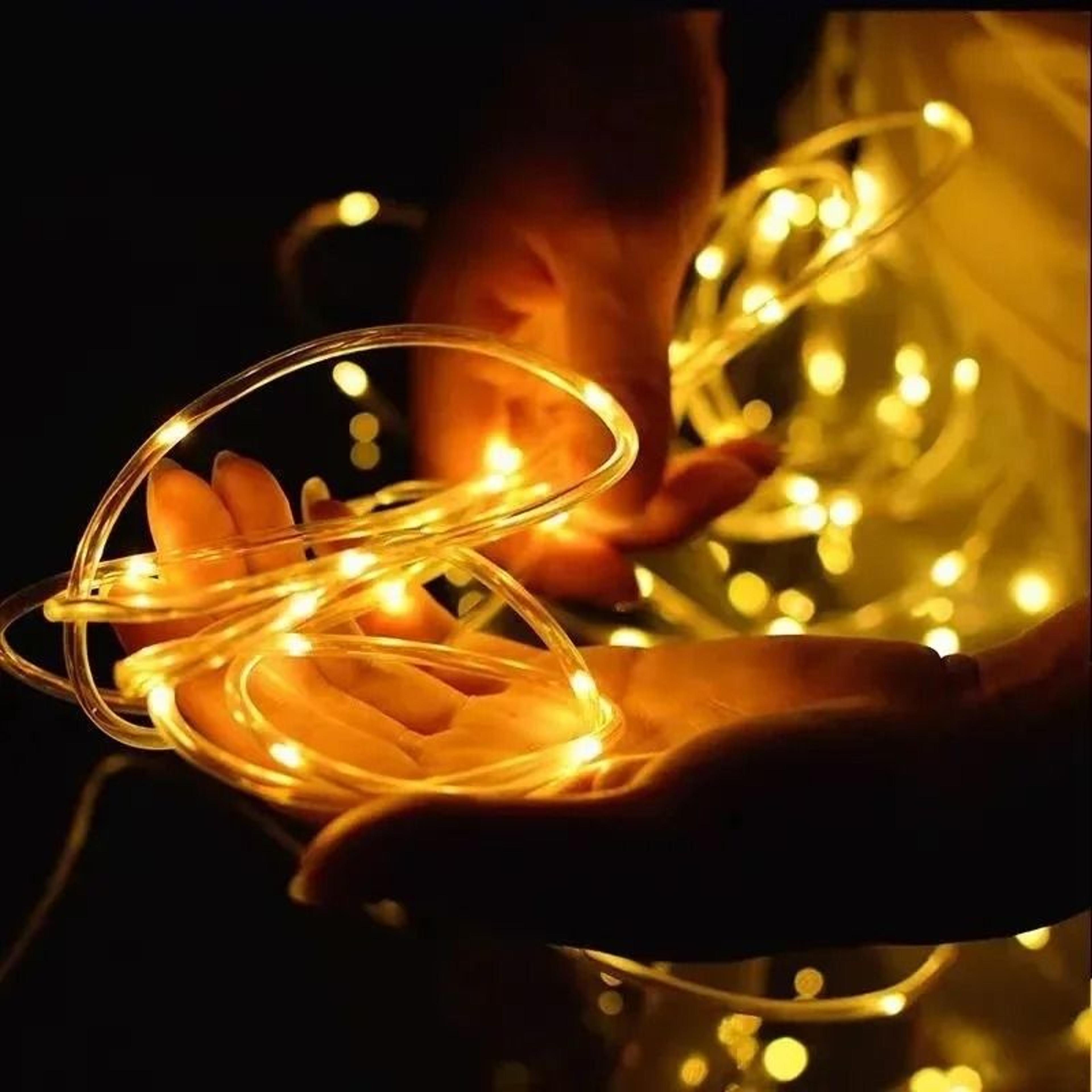 8 Modes Solar Rope Hose Lights LED String Lights Outdoor Decoration 1