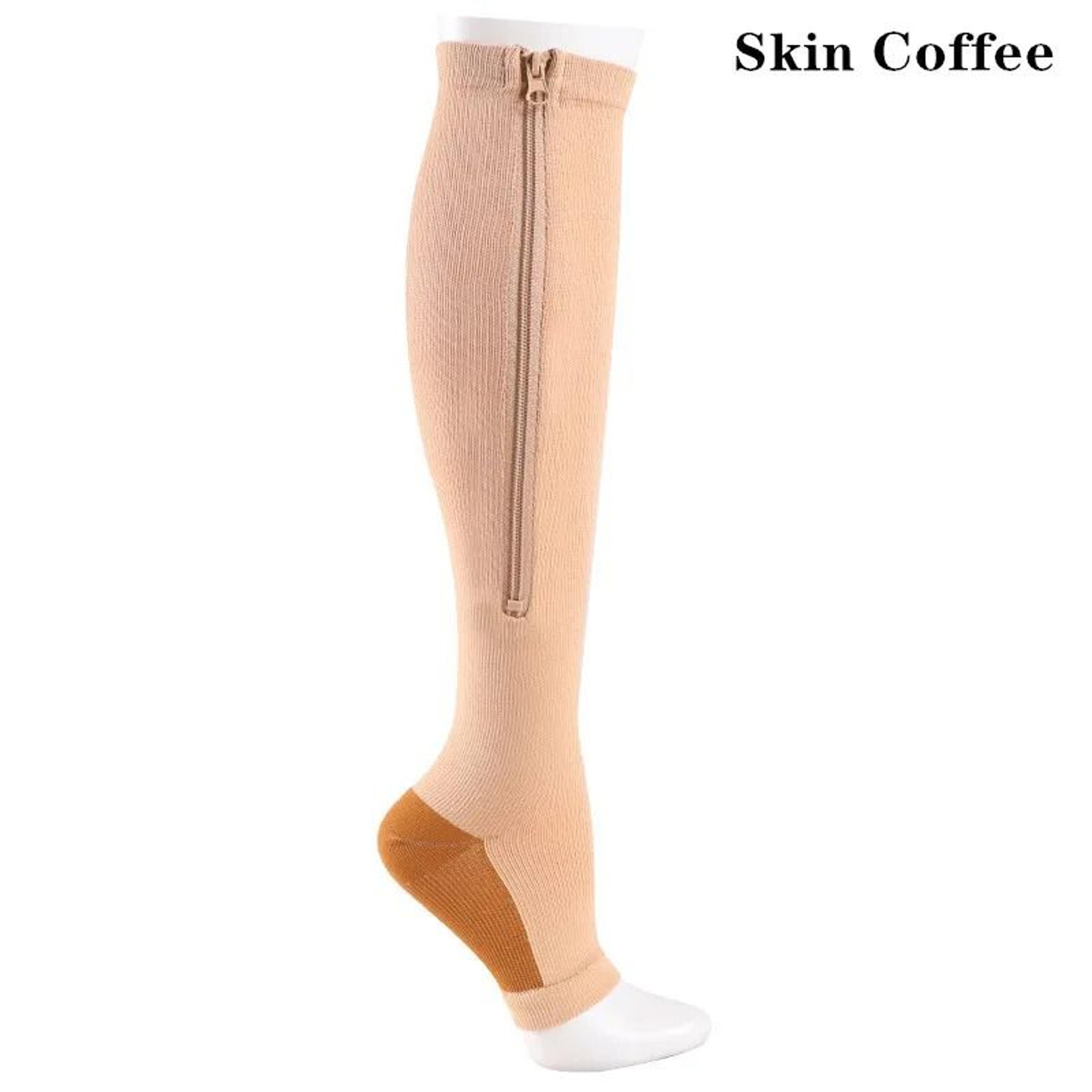 Zipper Compression Socks For Men And Women Knee High Anti Fatigue Stretch Socks For Sports Running  9