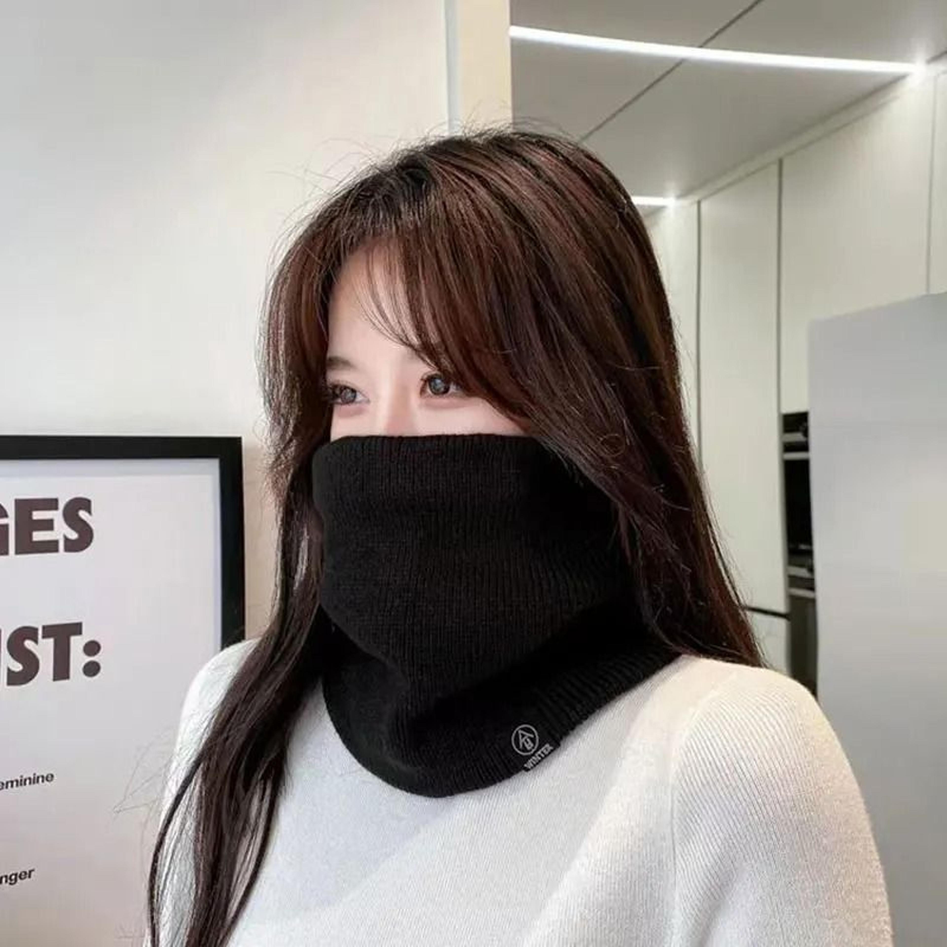 Knitted Acrylic Ring Scarf Winter Snood For Women And Men 2