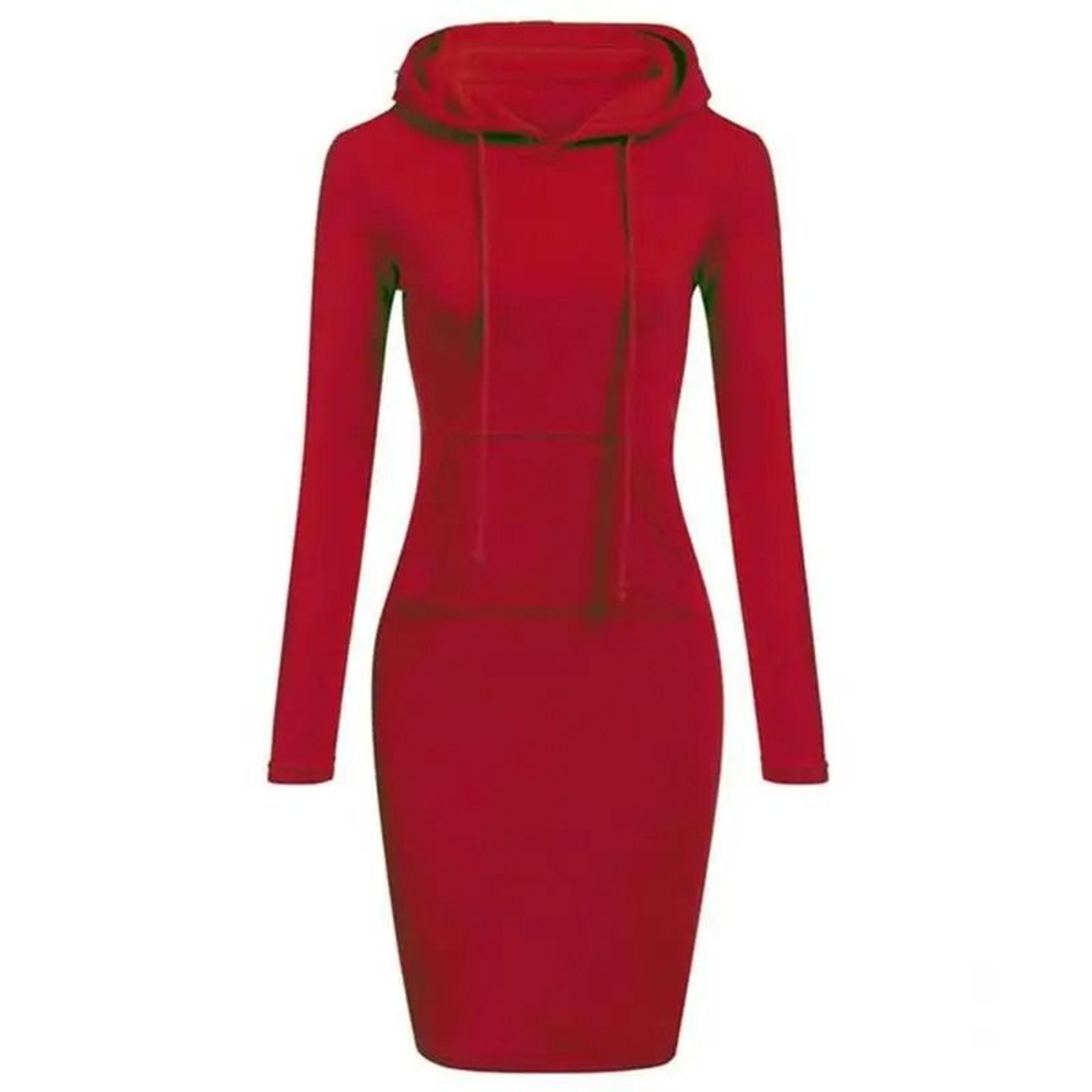 Ladies Dress Autumn Women Hooded Dress Hoodie Sweatshirt Tops 2