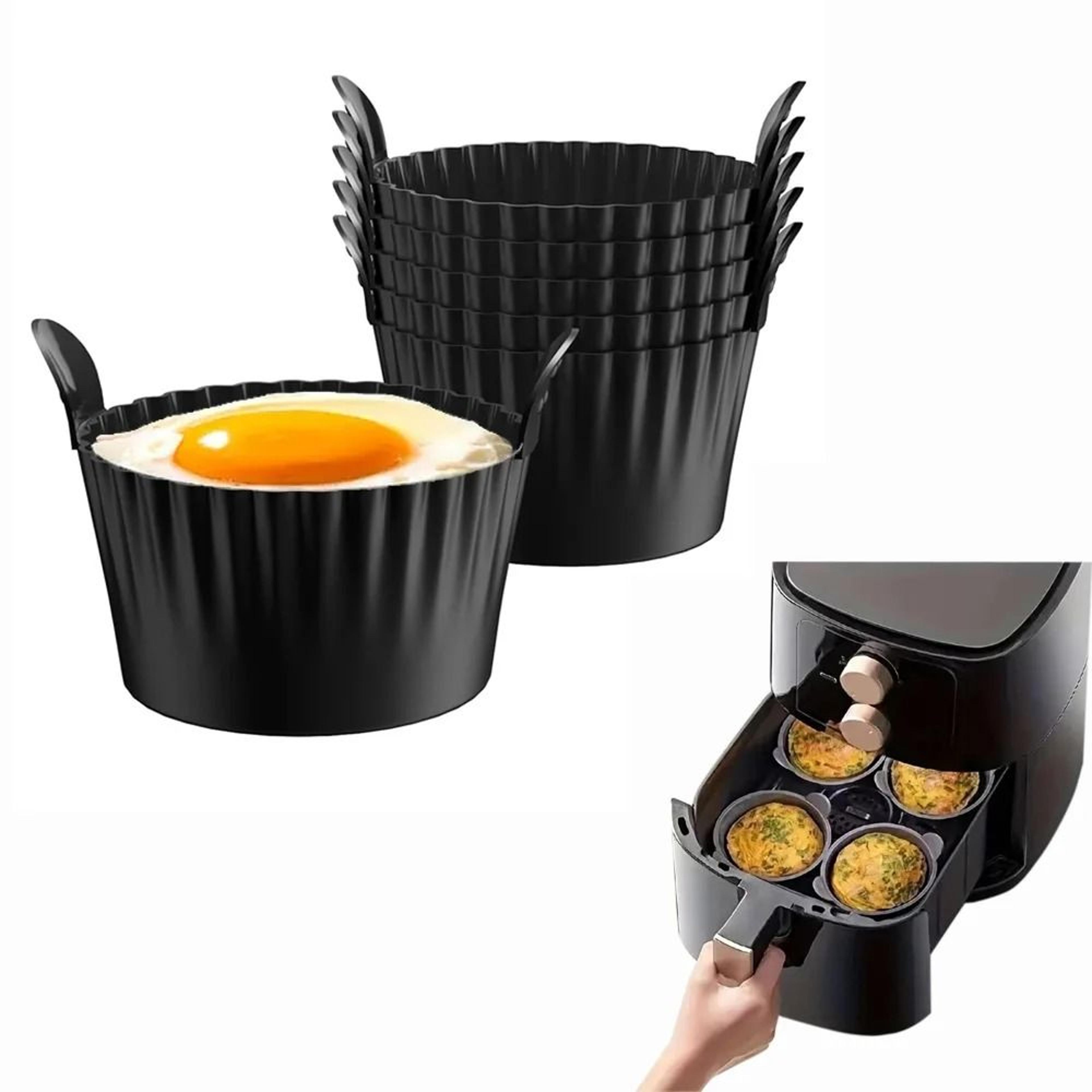 Silicone Air Fryer Egg Poacher Cupcake Baking Cups Ramekins For Ovens And Air Fryers 0