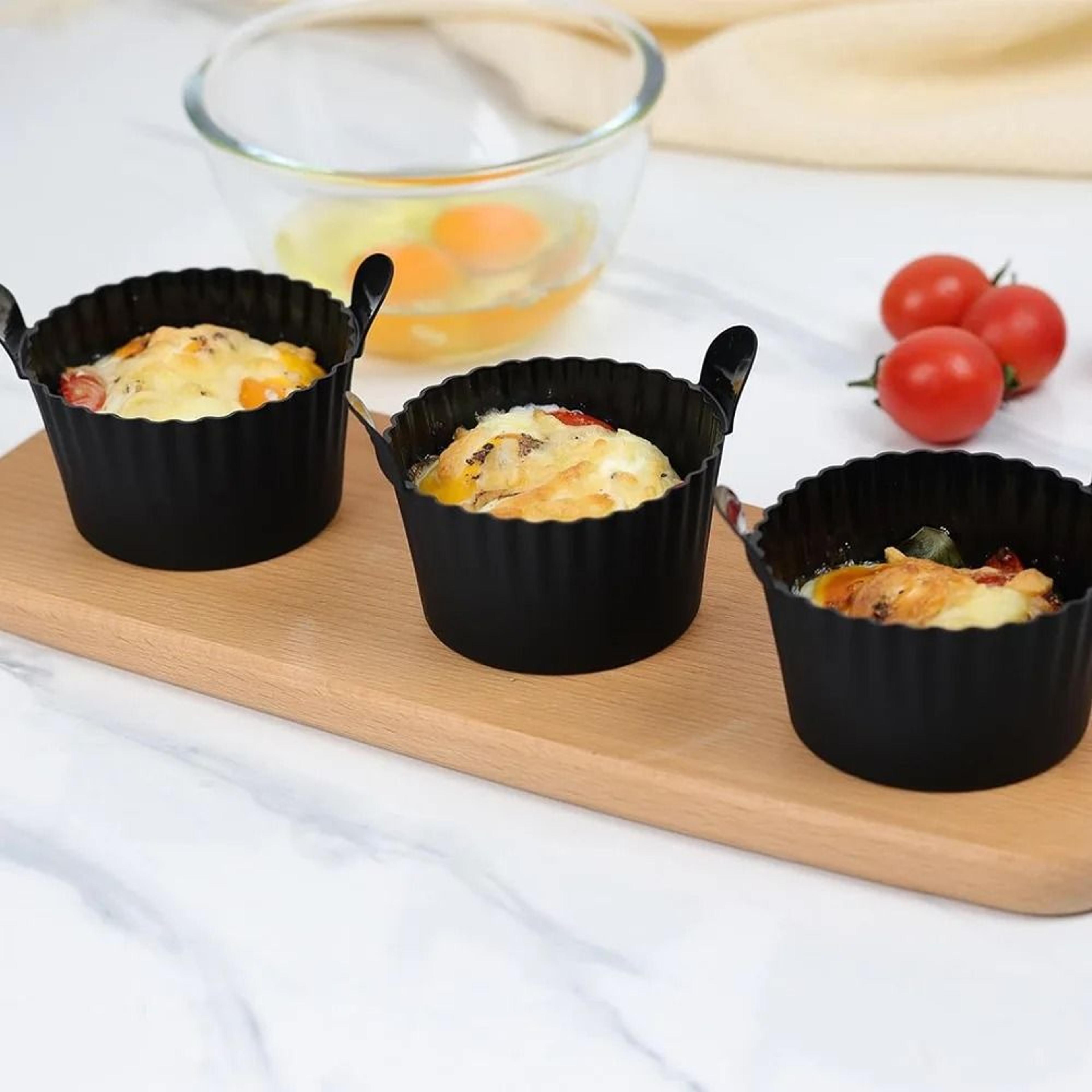 Silicone Air Fryer Egg Poacher Cupcake Baking Cups Ramekins For Ovens And Air Fryers 1