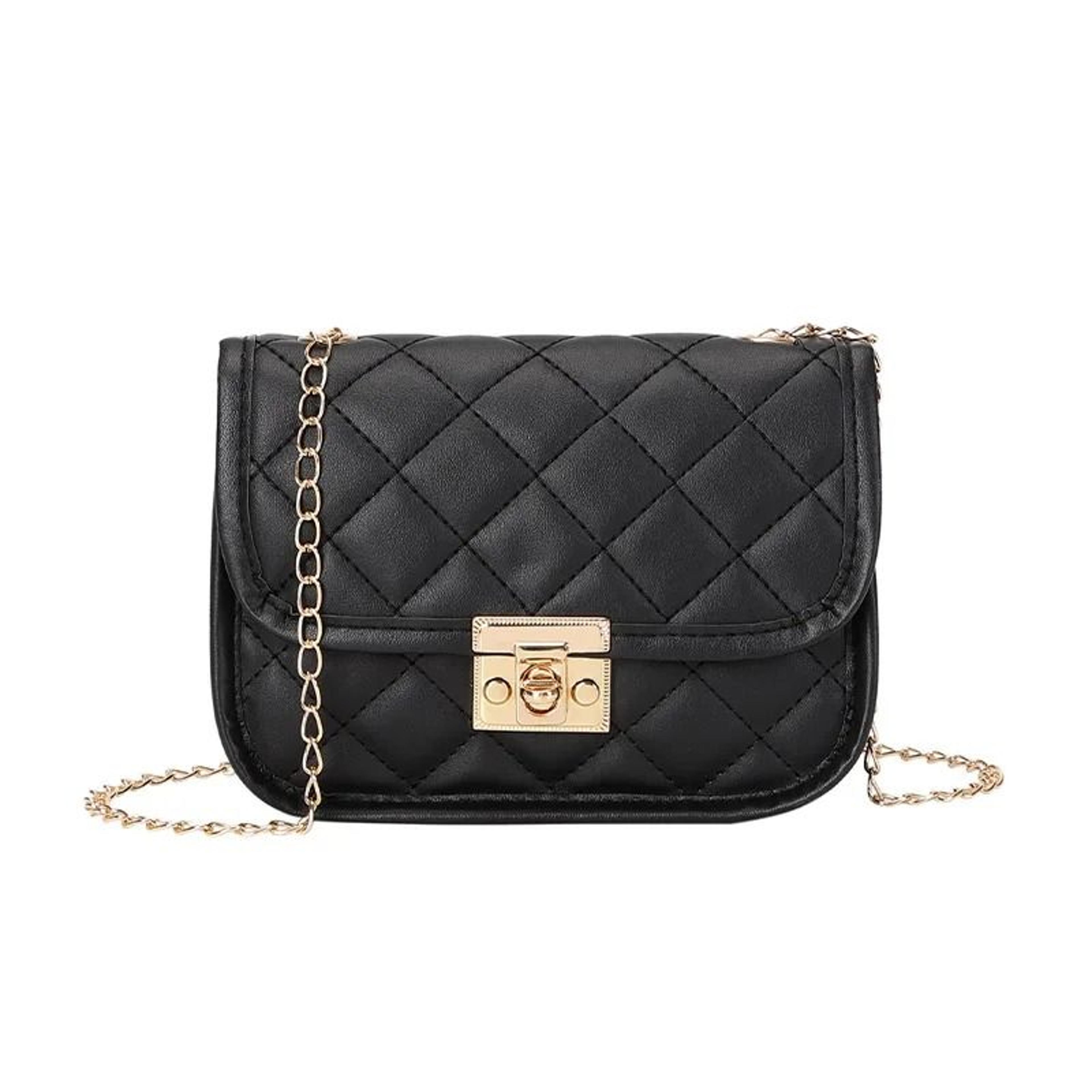 Embroidered Chain Crossbody Bag For Women Small Square Shoulder Purse 5