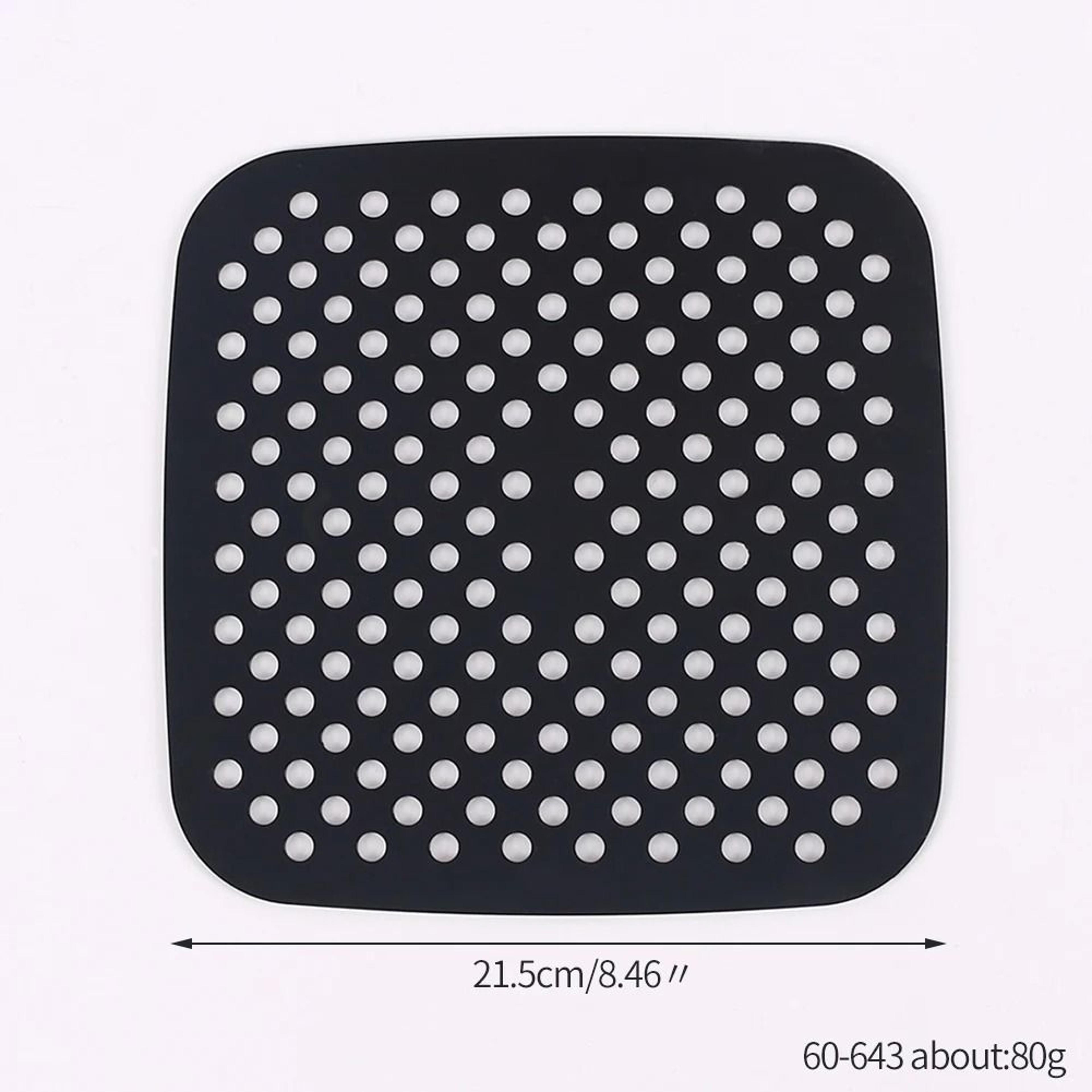 Air Fryer Silicone Liner Mat Reusable Non Stick Baking Mat Round Square Kitchen Accessory 11