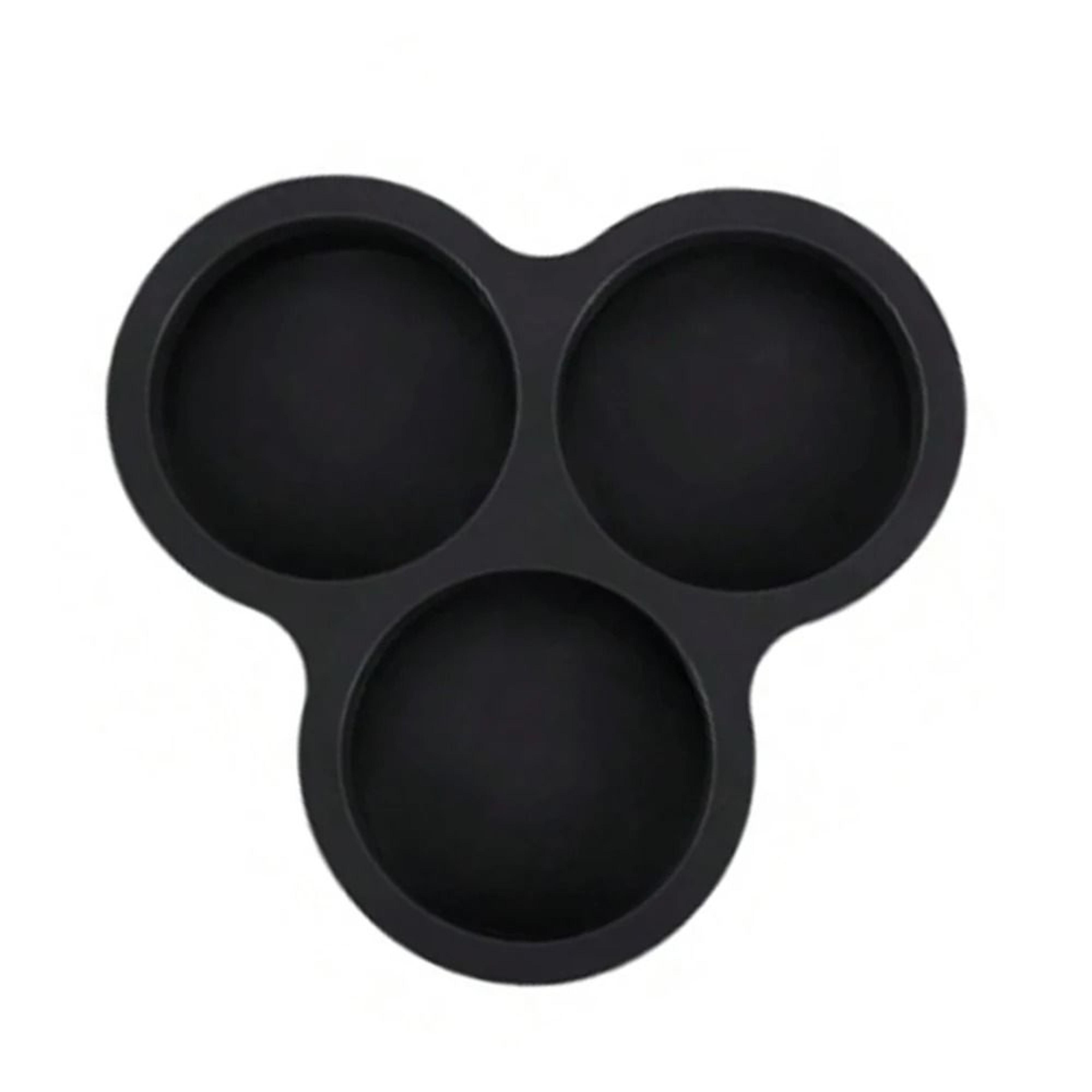 Silicone Egg Mold Air Fryer Egg Pan Reusable Three Cavity Muffin Cake Baking Mold Kitchen Accessory 10