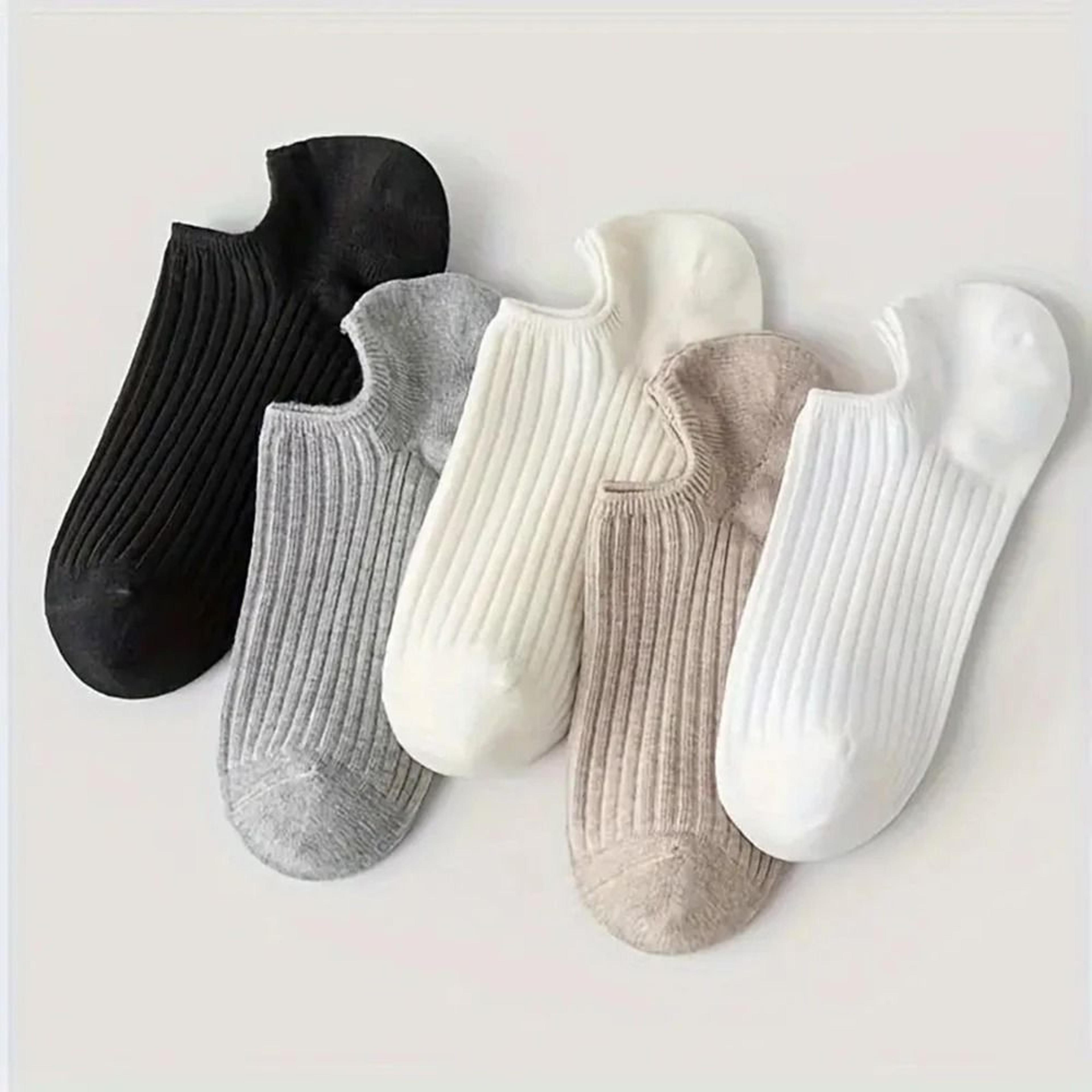 No Show Solid Boat Socks 510 Pair Pack  Unisex Breathable LowCut 1
