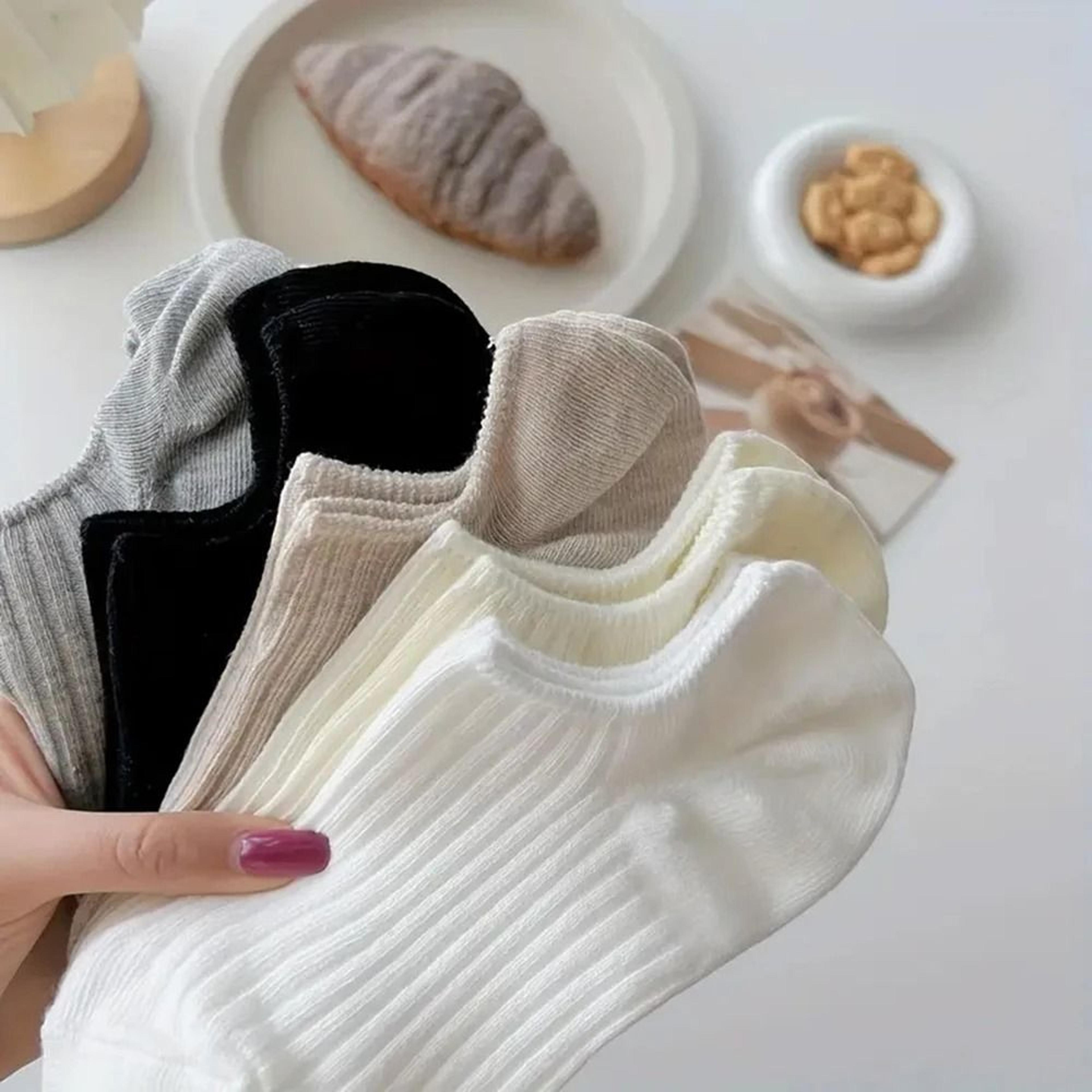 No Show Solid Boat Socks 510 Pair Pack  Unisex Breathable LowCut 4