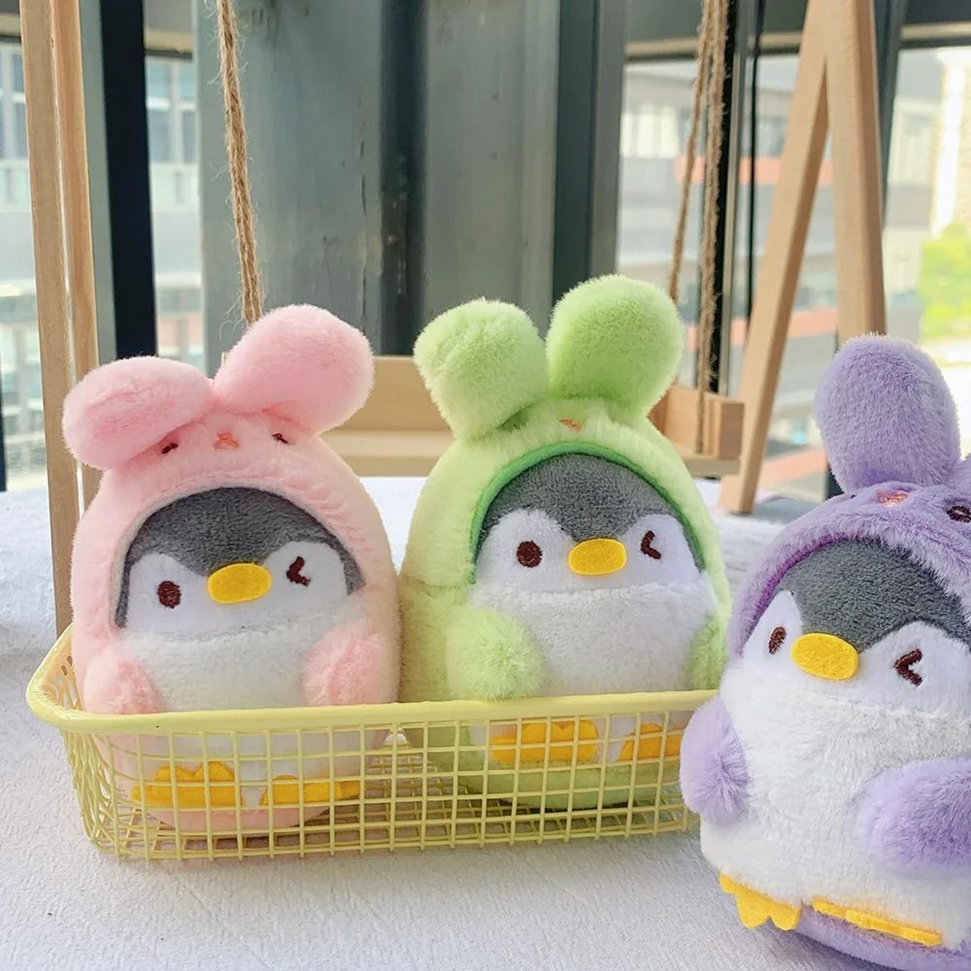 Plush Penguin Rabbit Keychain Bag Pendant 1