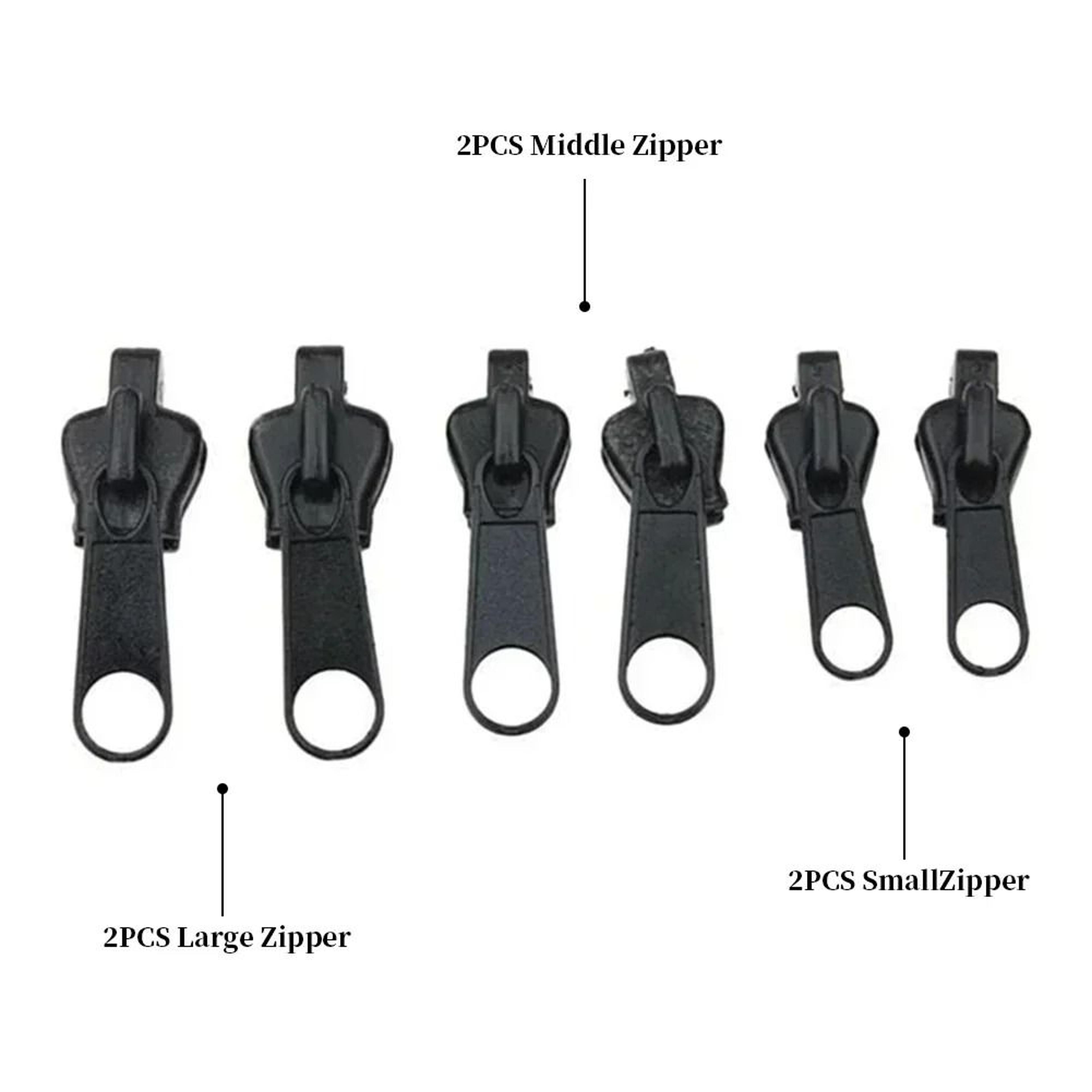 Universal Zipper Repair Kit 6 Or 12 Piece Replacement Sliders 2