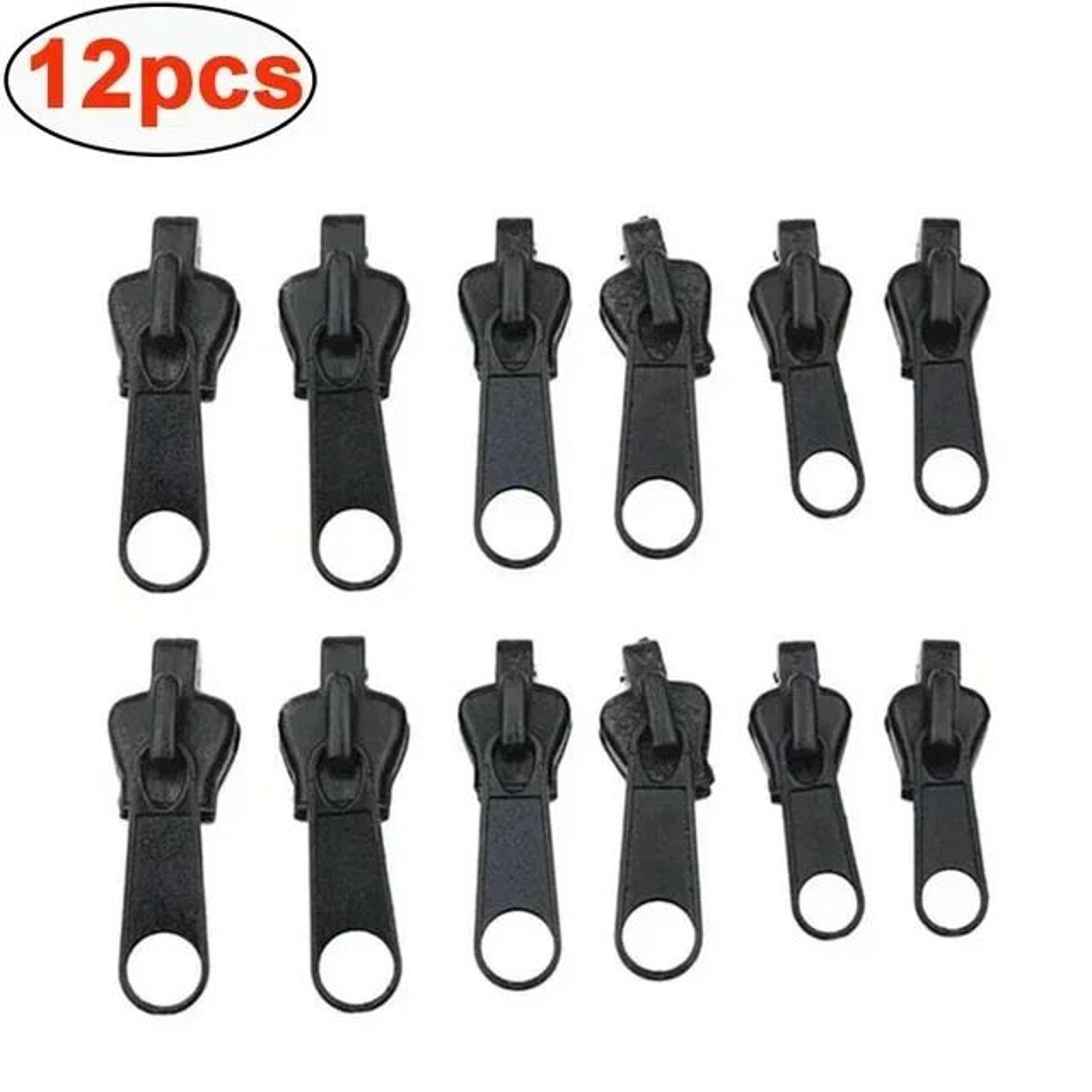 Universal Zipper Repair Kit 6 Or 12 Piece Replacement Sliders 6