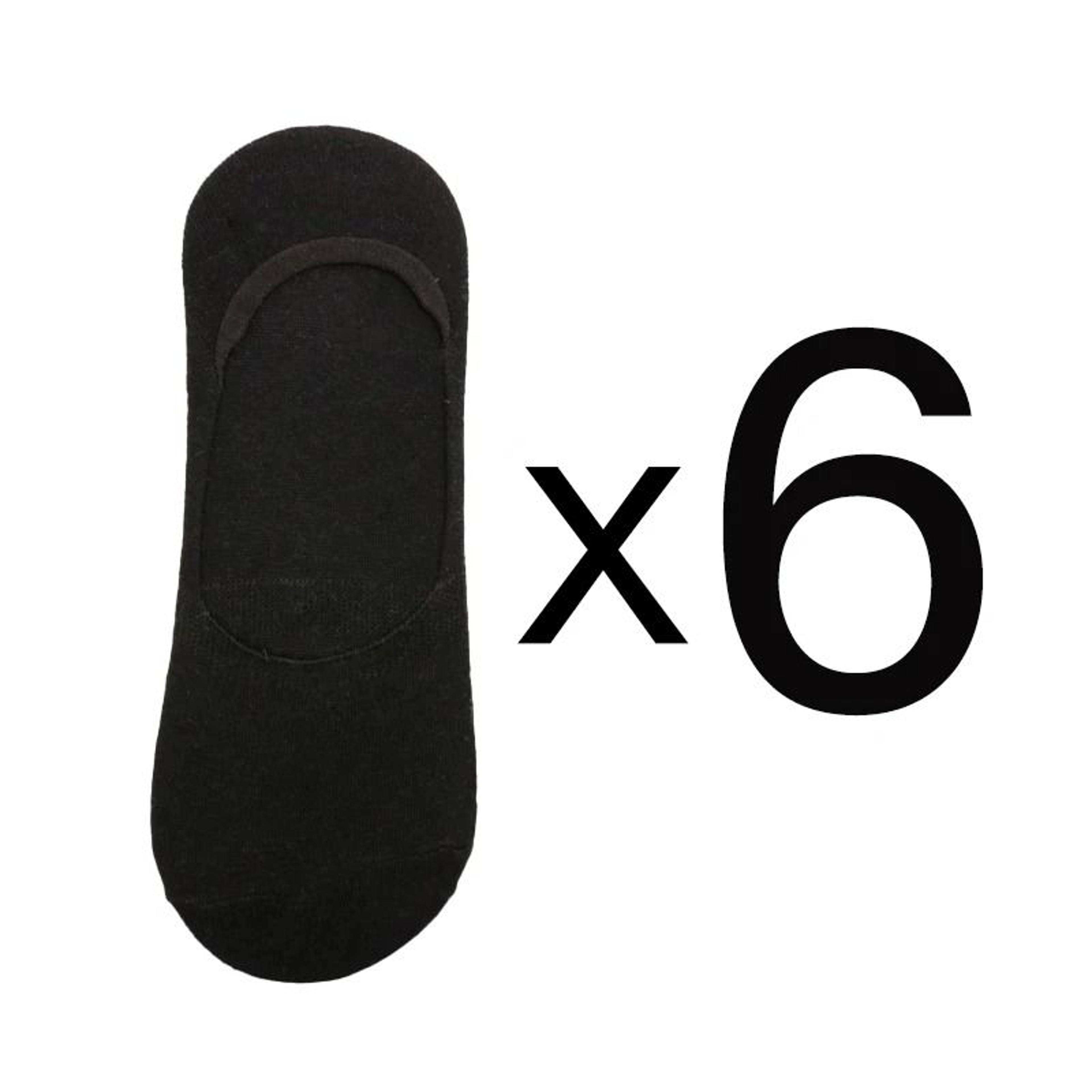6 Pair Mens Bamboo Breathable Invisible Socks Low Cut Casual Cotton Boat Non Slip Socks 15
