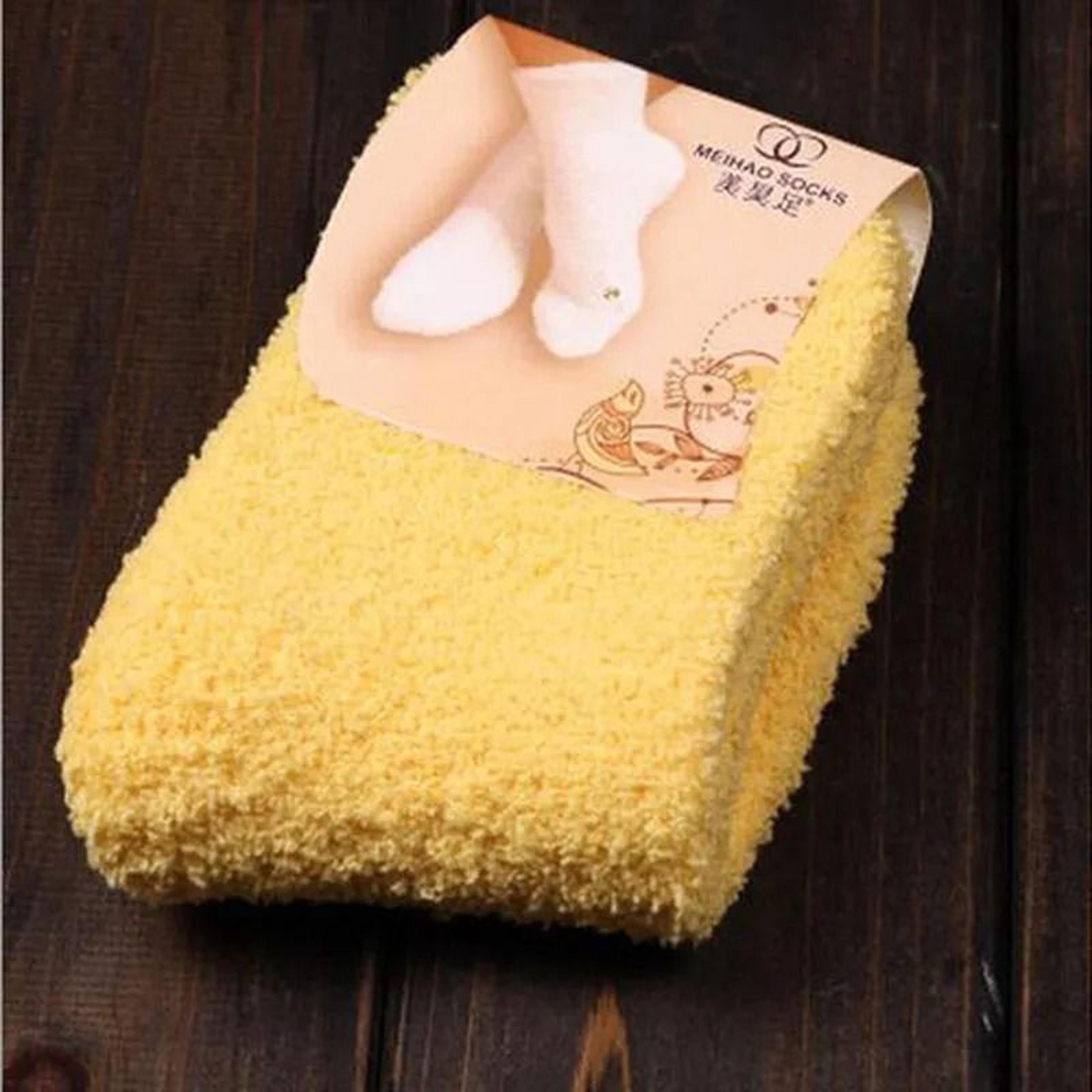 Women Fluffy Coral Fleece Bed Socks 12