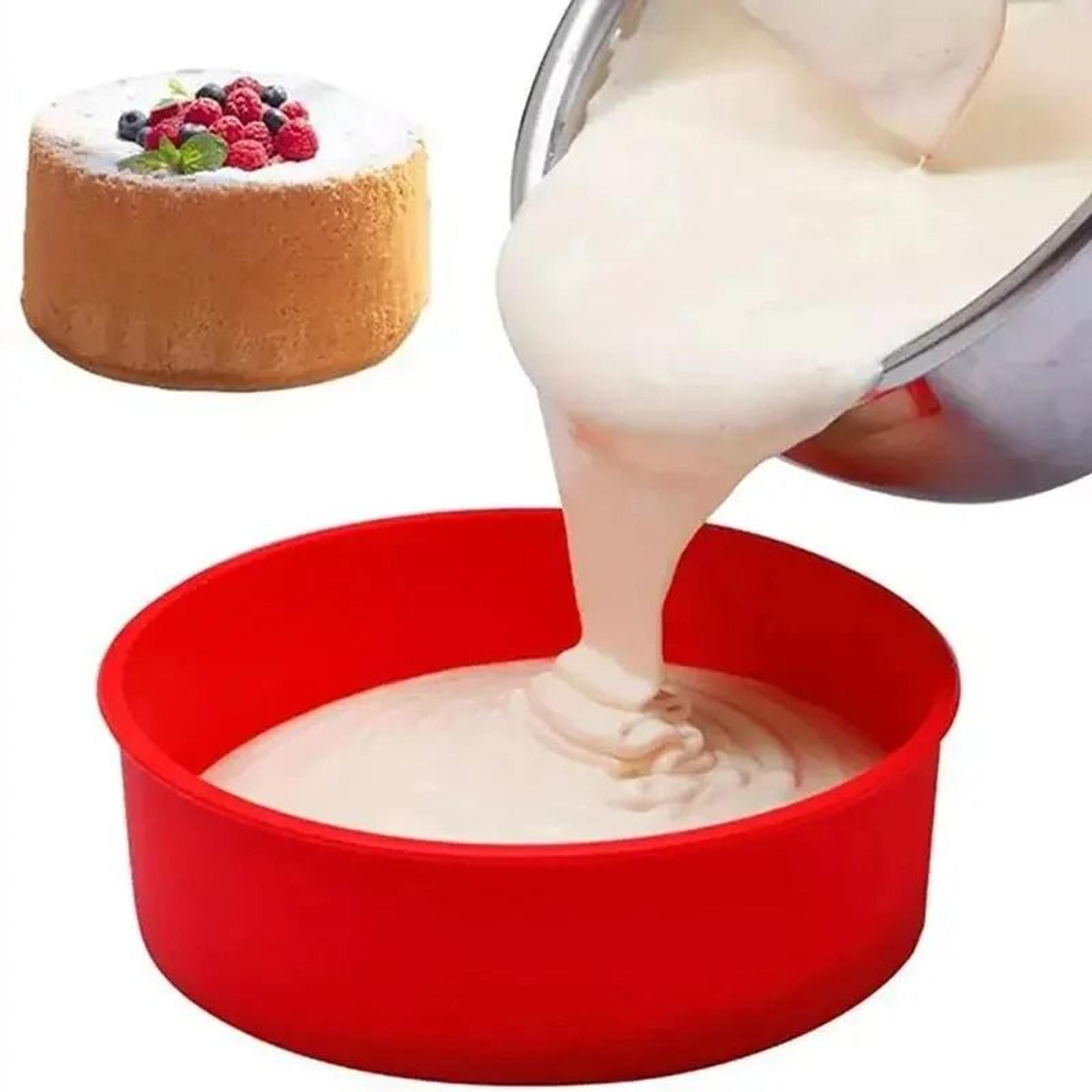 Silicone Cake Mold Round Baking Pan Set 4 6 8 Inch 0