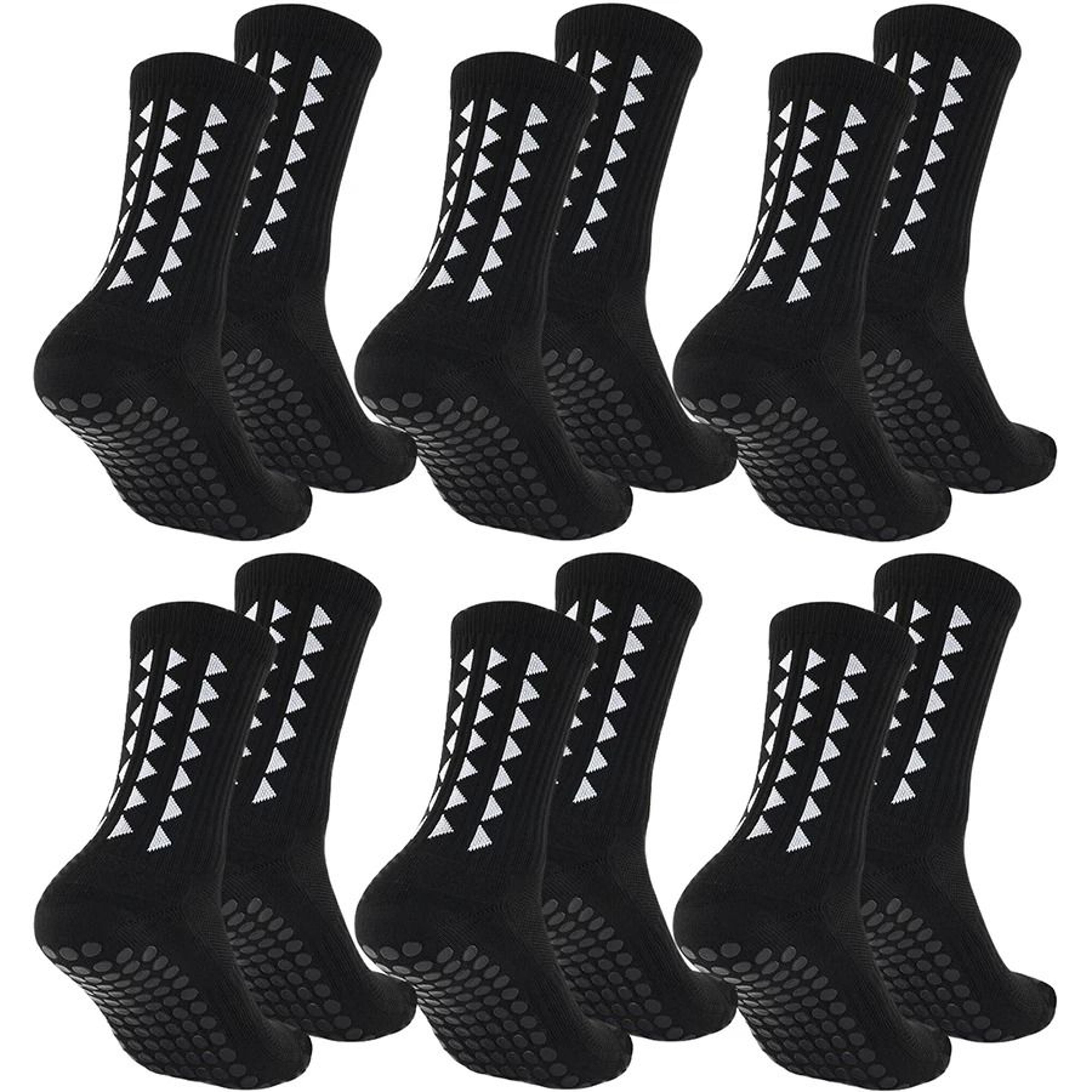 Grip Sports Socks 6 Pairs Unisex Towel Bottom Football Soccer Running 6