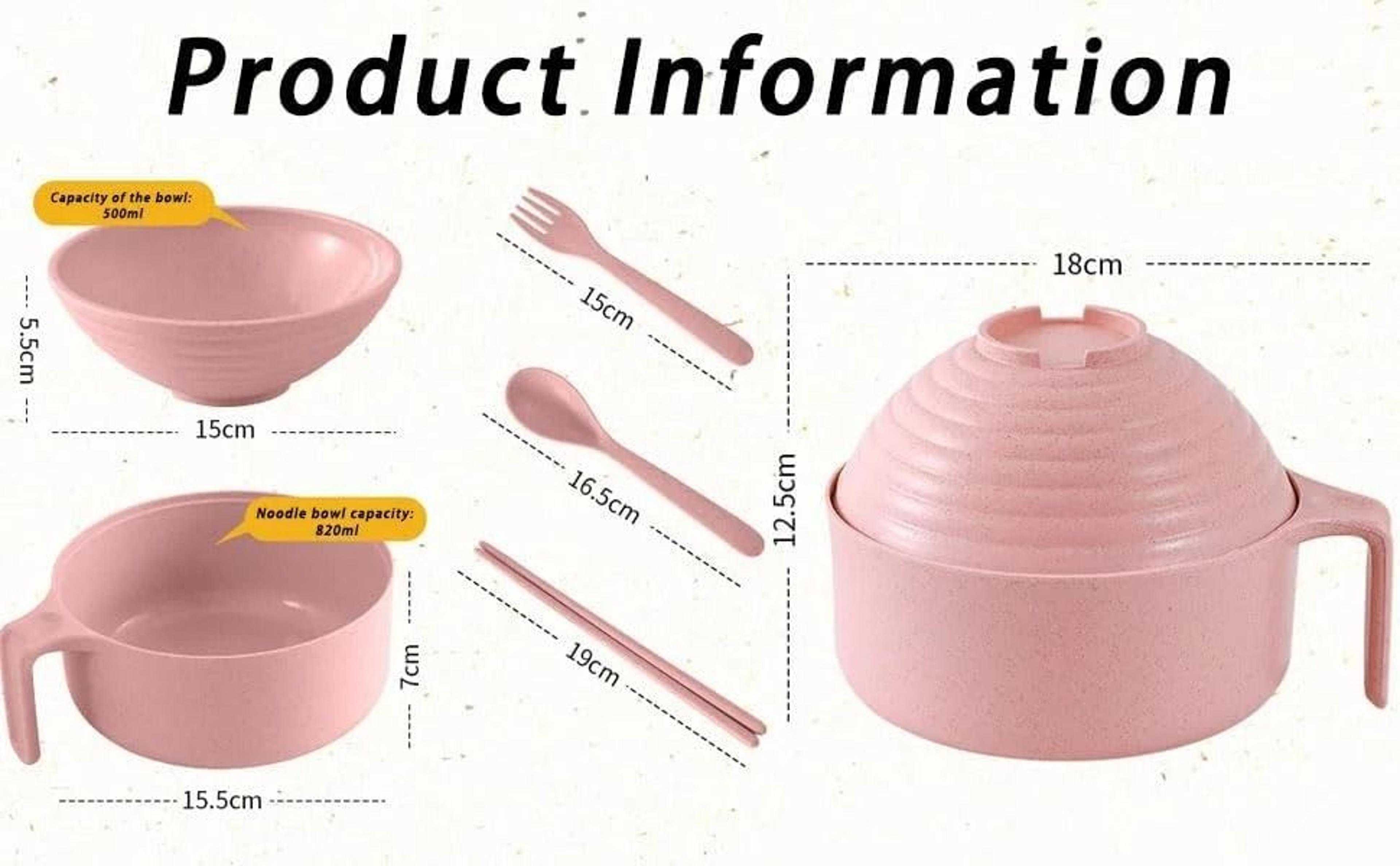 Ramen Bowl Set With Lid And Chopsticks 4