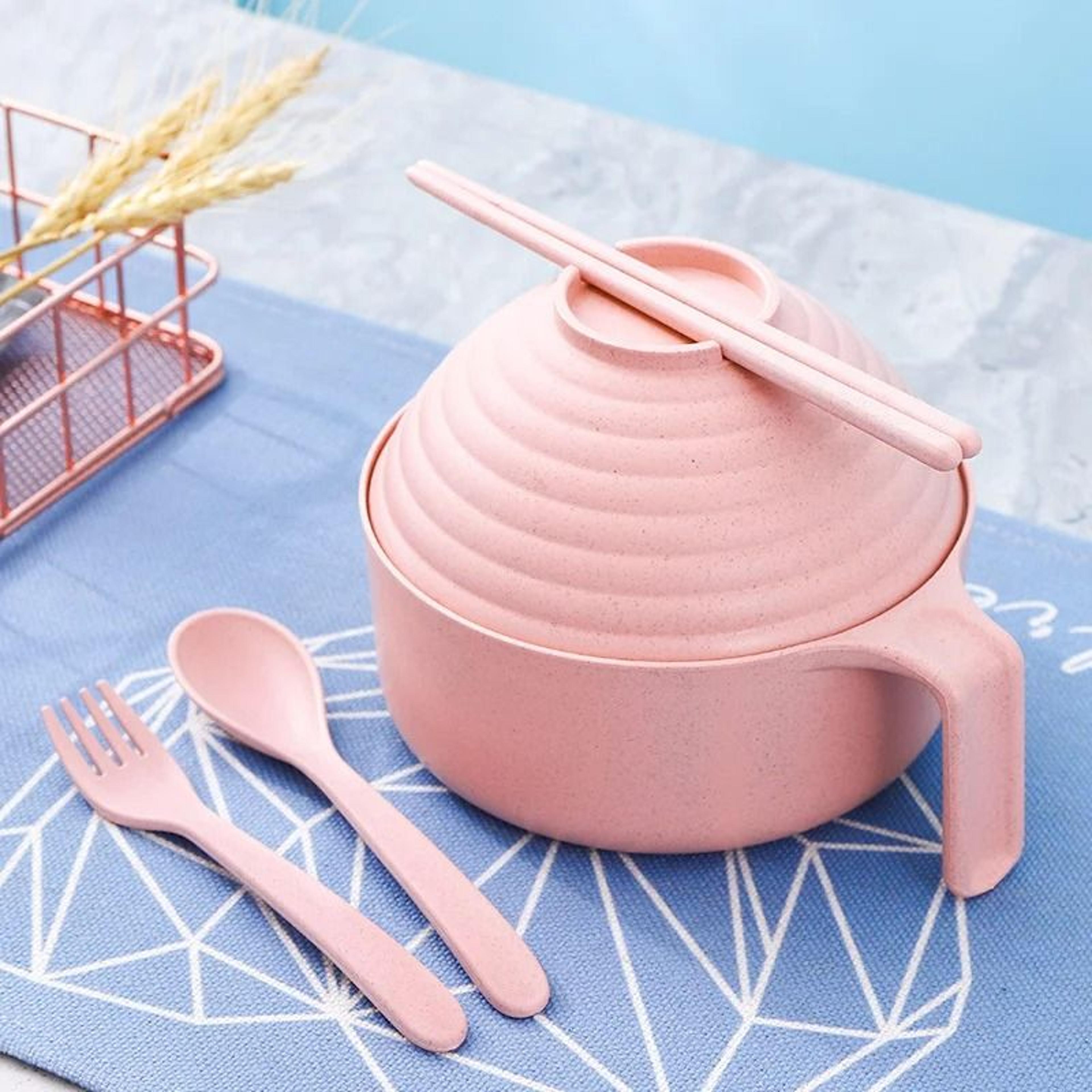 Ramen Bowl Set With Lid And Chopsticks 8