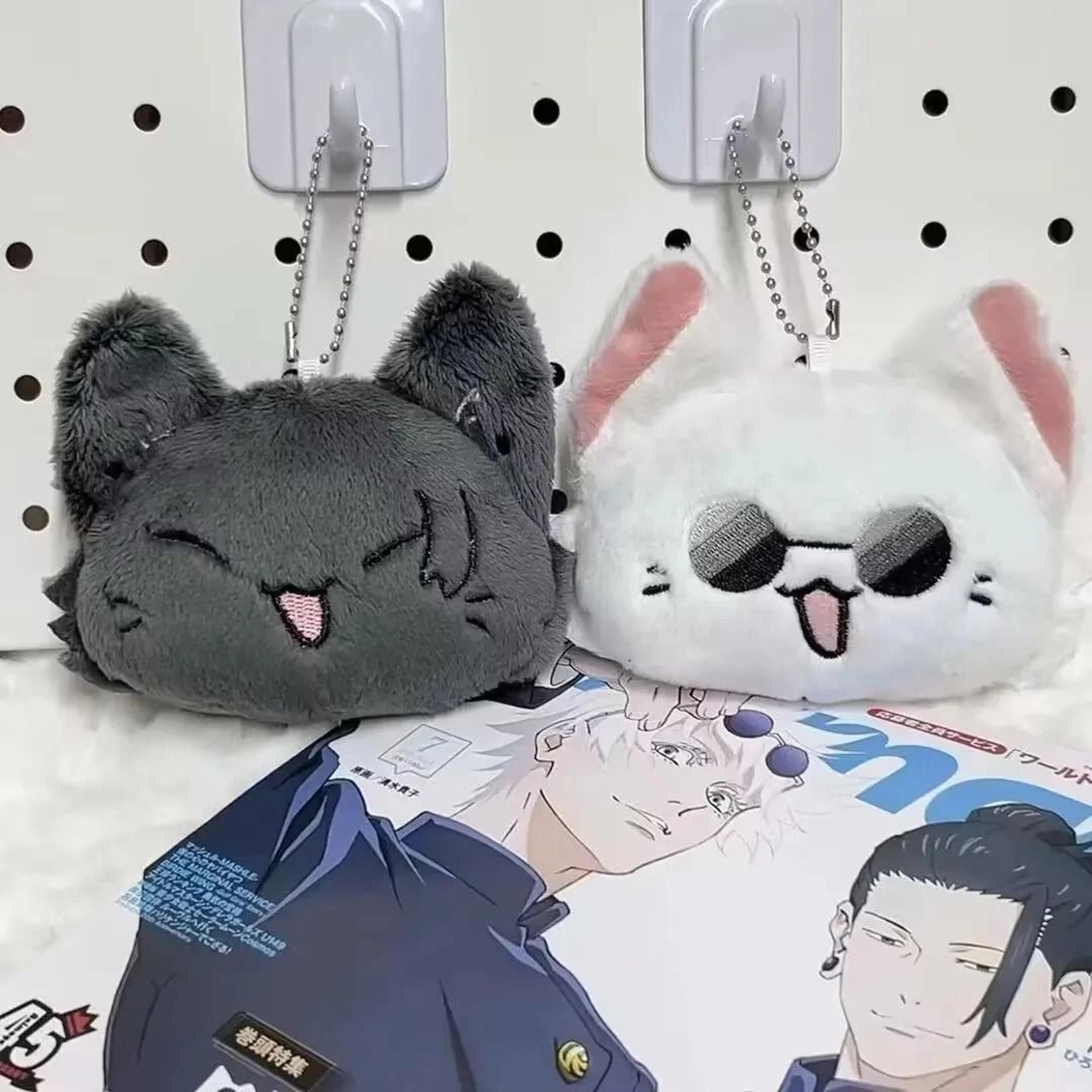 Anime Keychain Geto Suguru And Satoru Gojo Plush Cosplay Keyrings 0