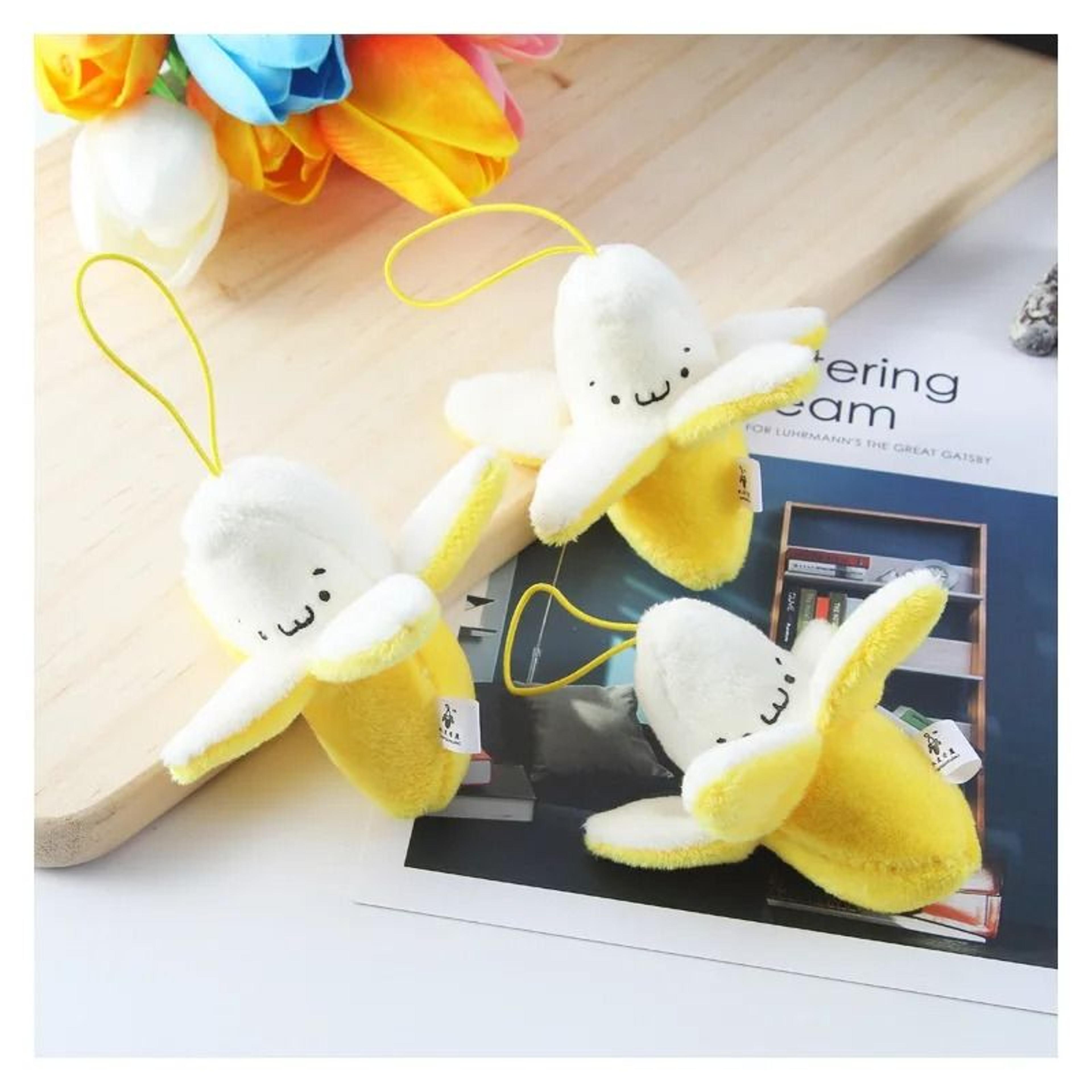 Plush Banana Keychain Bag Charm Gift 3