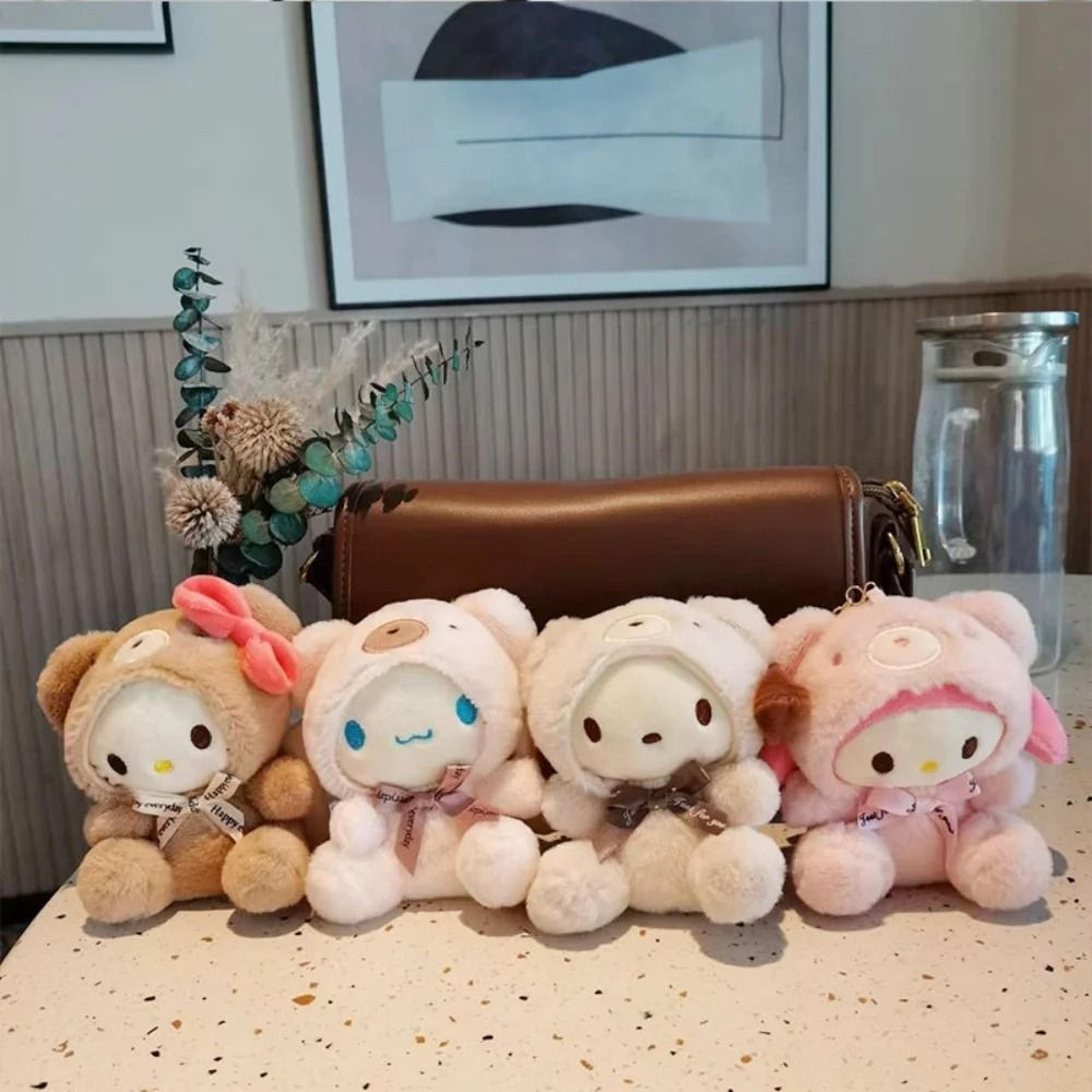 Sanrio Plush Dolls Hello Kitty My Melody Cinnamoroll Pochacco Backpack Handbag Ornament 0