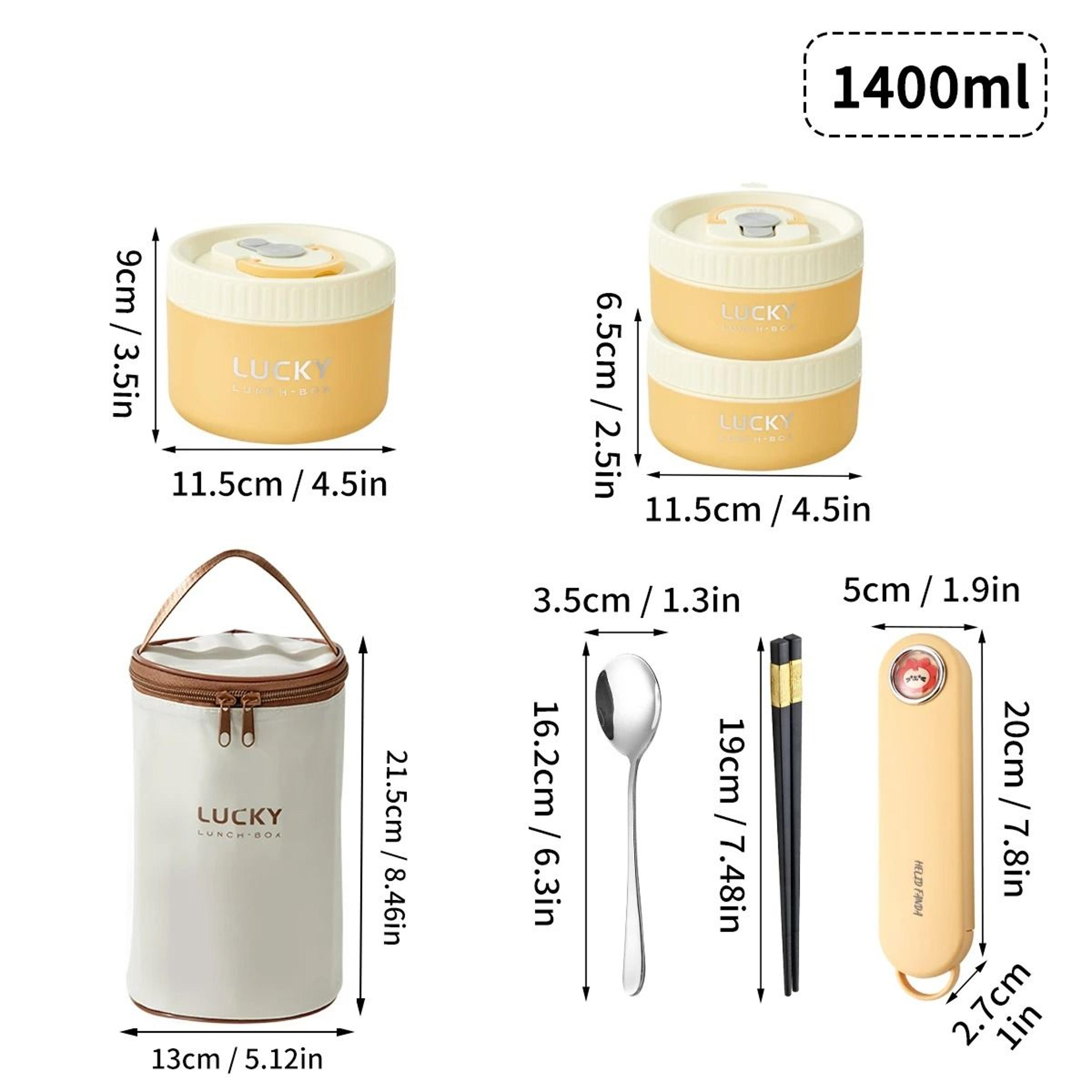 WORTHBUY Portable Thermal Lunch Box For Kids Stainless Steel Bento Box 11