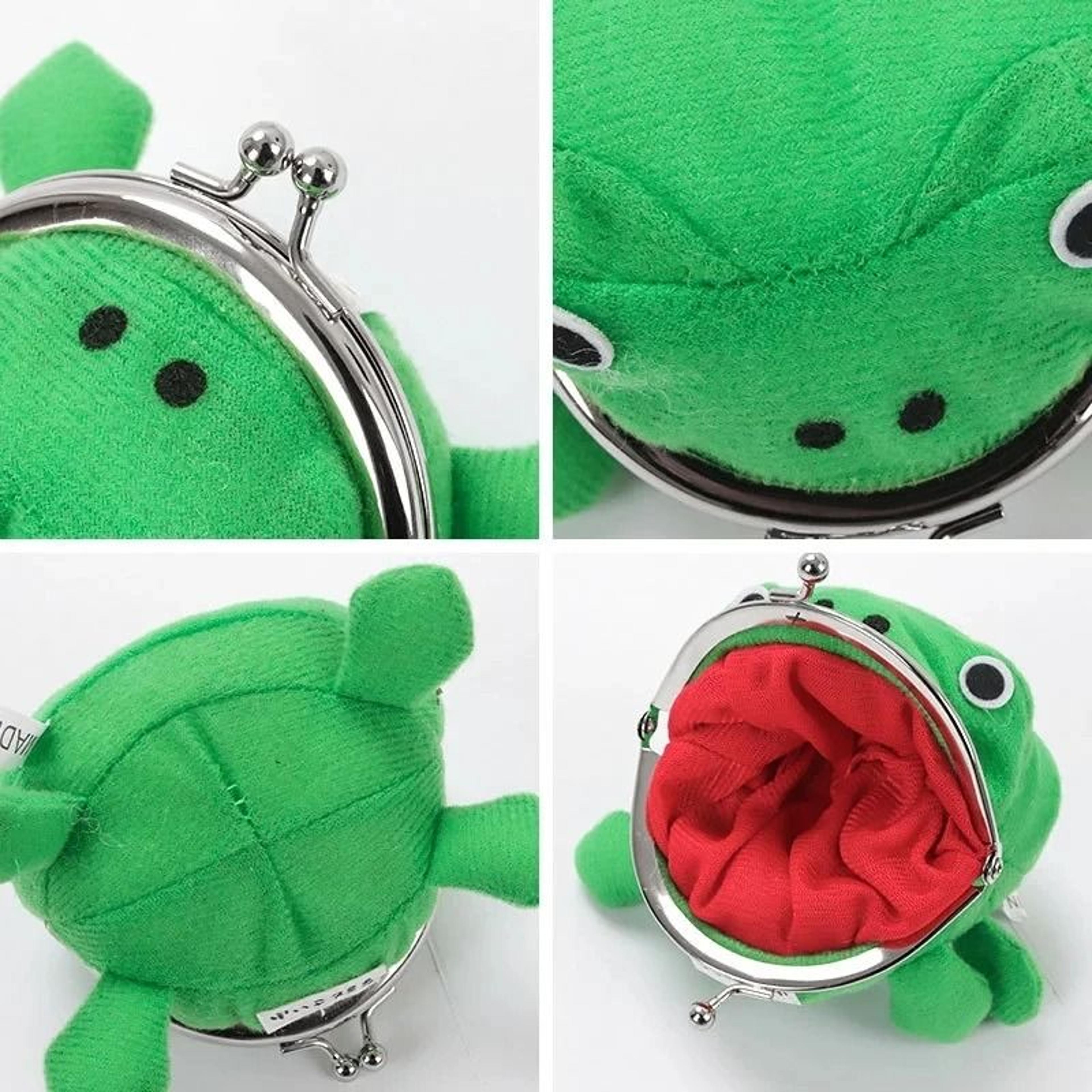 Plush Frog Wallet Coin Purse Key Chain 2
