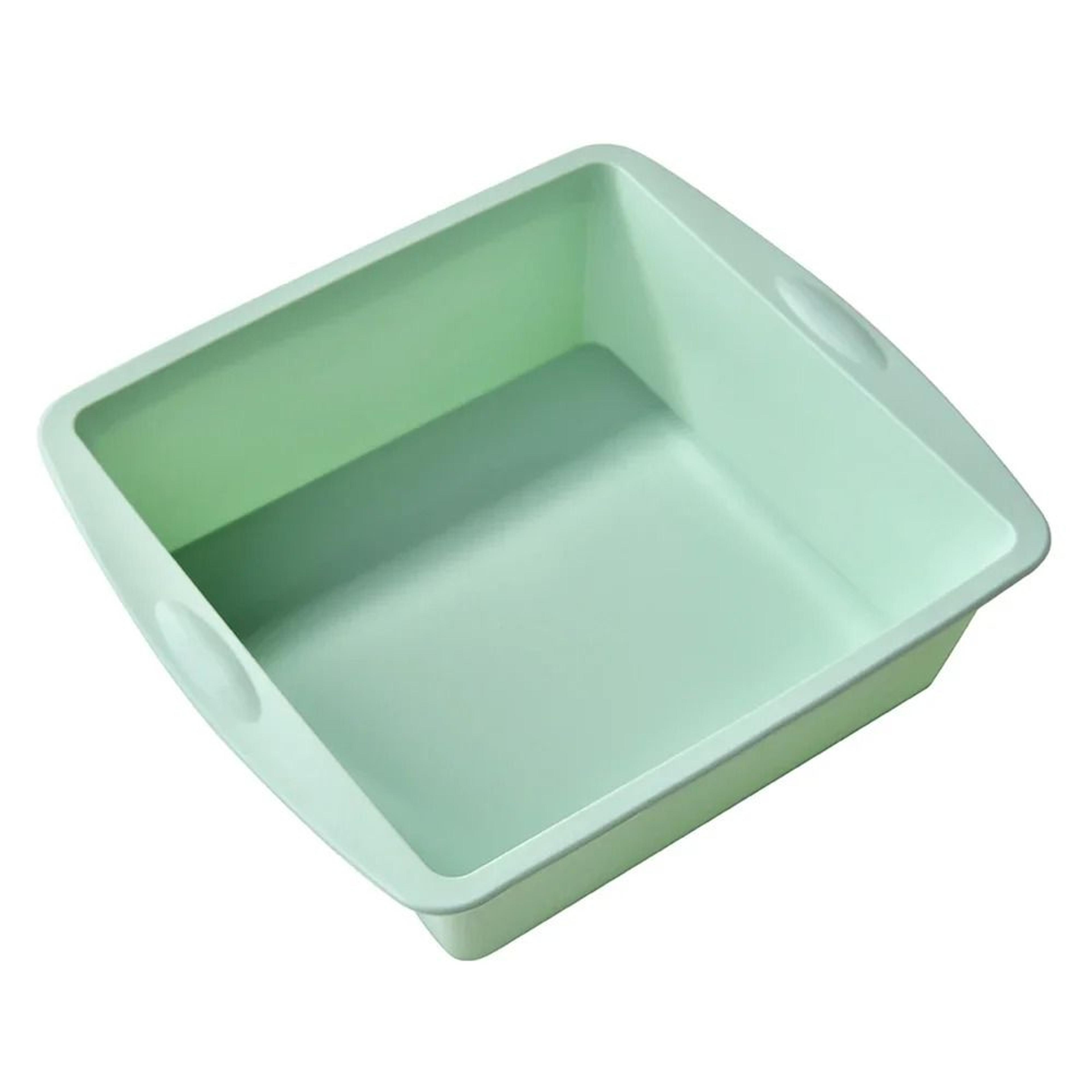 Silicone Square Cake Plate NonStick With AntiSlip Handle For Oven  Air Fryer 9