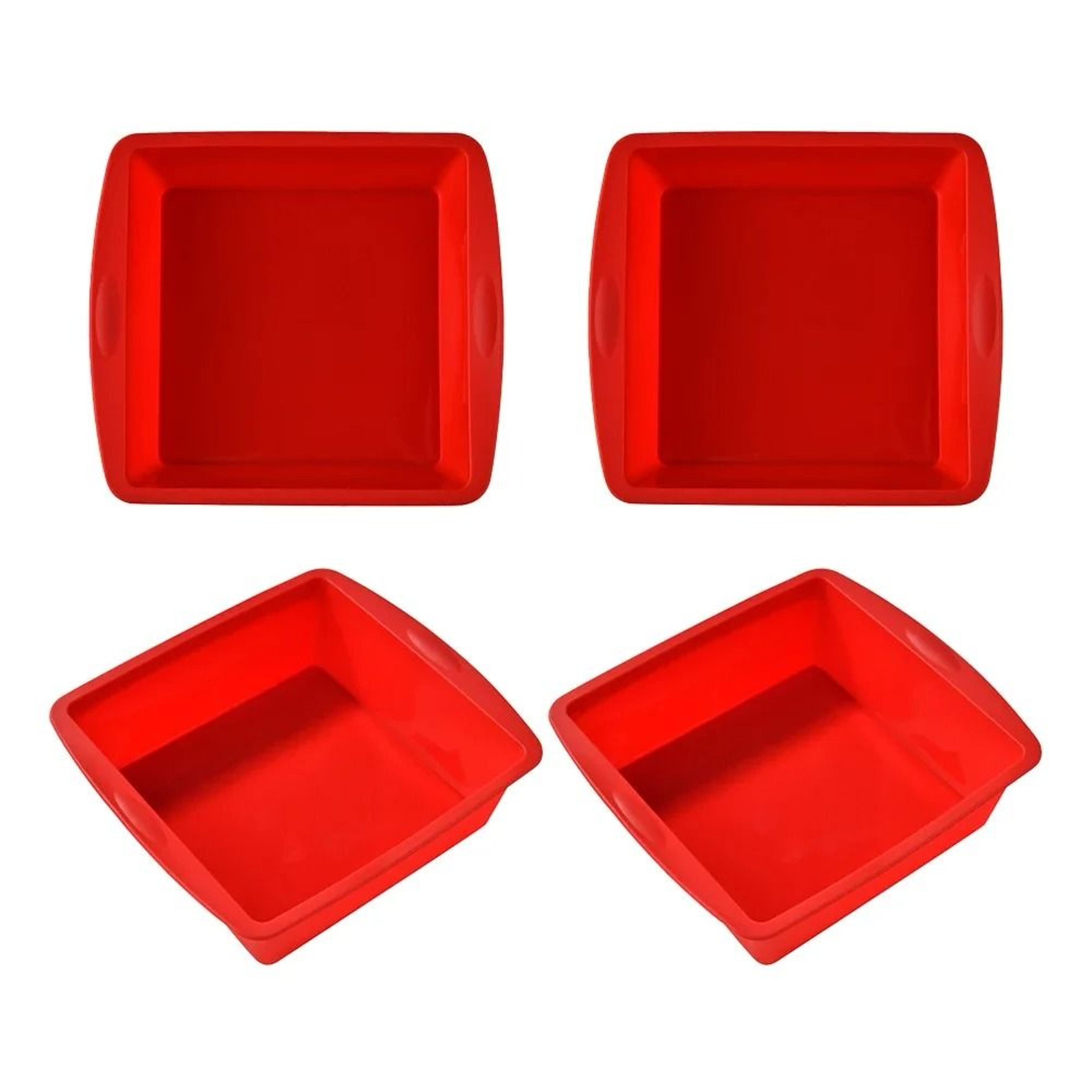 Silicone Square Cake Plate NonStick With AntiSlip Handle For Oven  Air Fryer 11