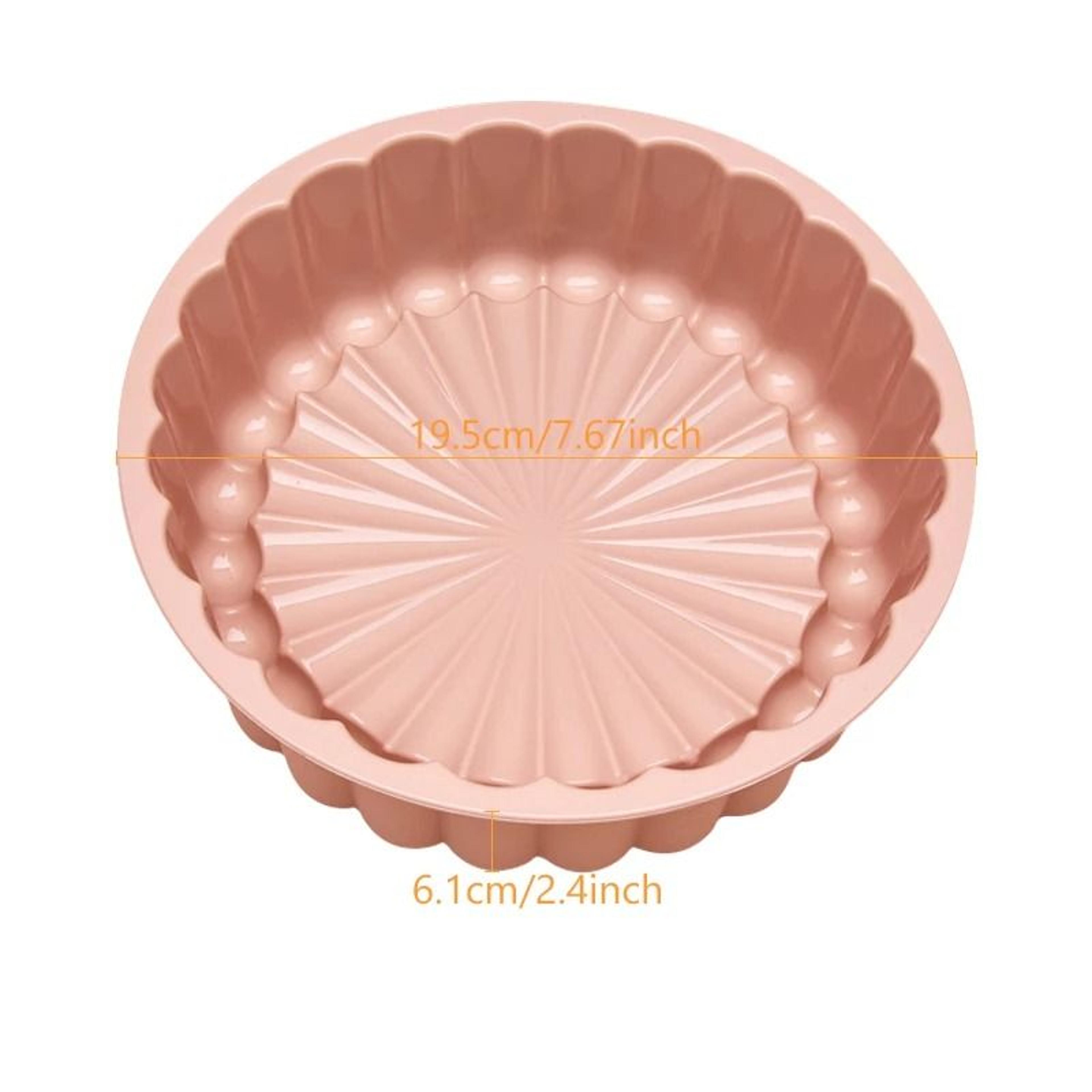 Silicone Round Cake Mold 8 Inch Non Stick For Baking Brownie And Shortcake 8