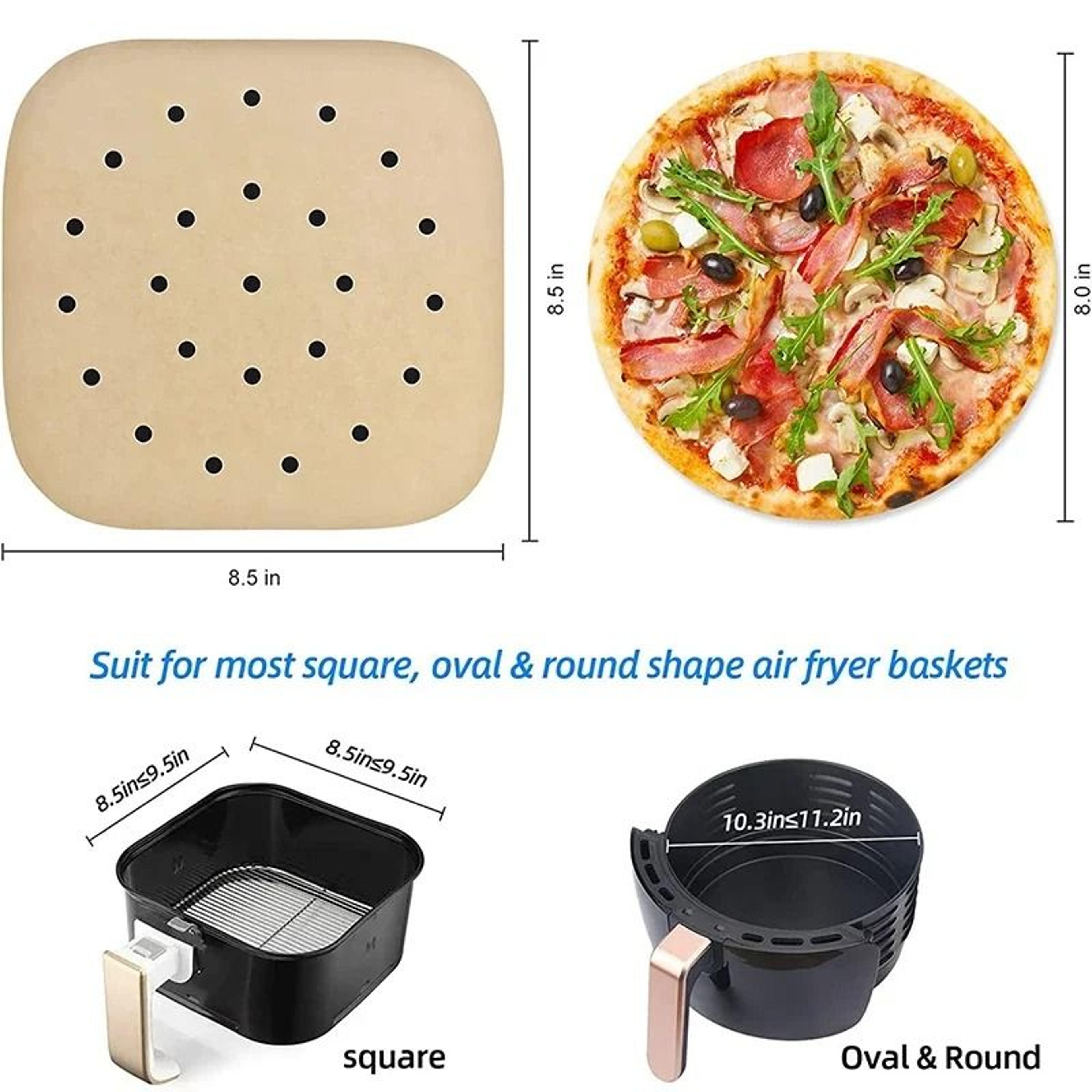 Air Fryer Parchment Paper Liners Square Perforated Disposable Sheets 1