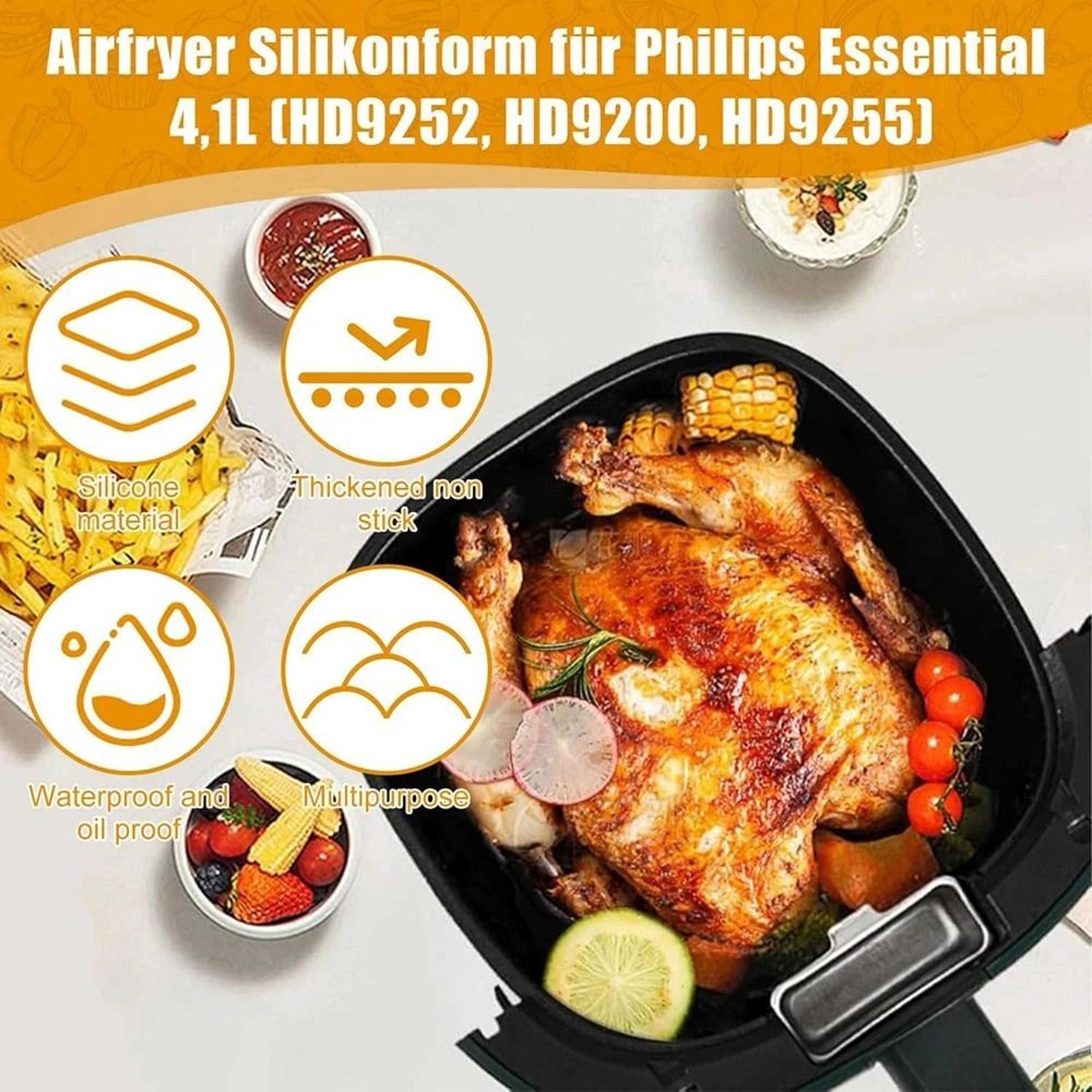 Silicone 17 Cm Air Fryer Mould Pot Tray With Handle For 45 L Airfryer 3