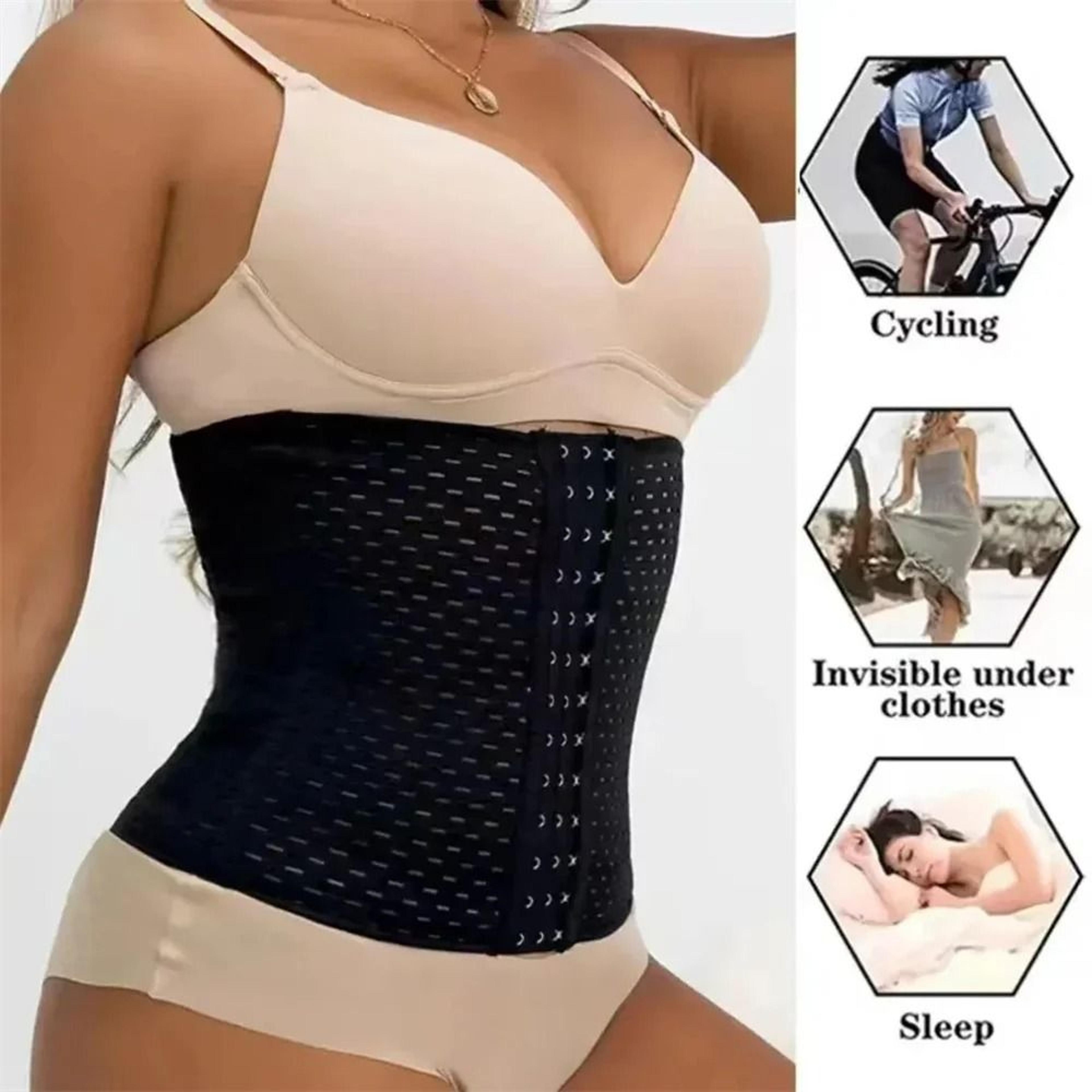 Women Body Shapewear Tummy Slimming Black Belly Band Postpartum Corset 3