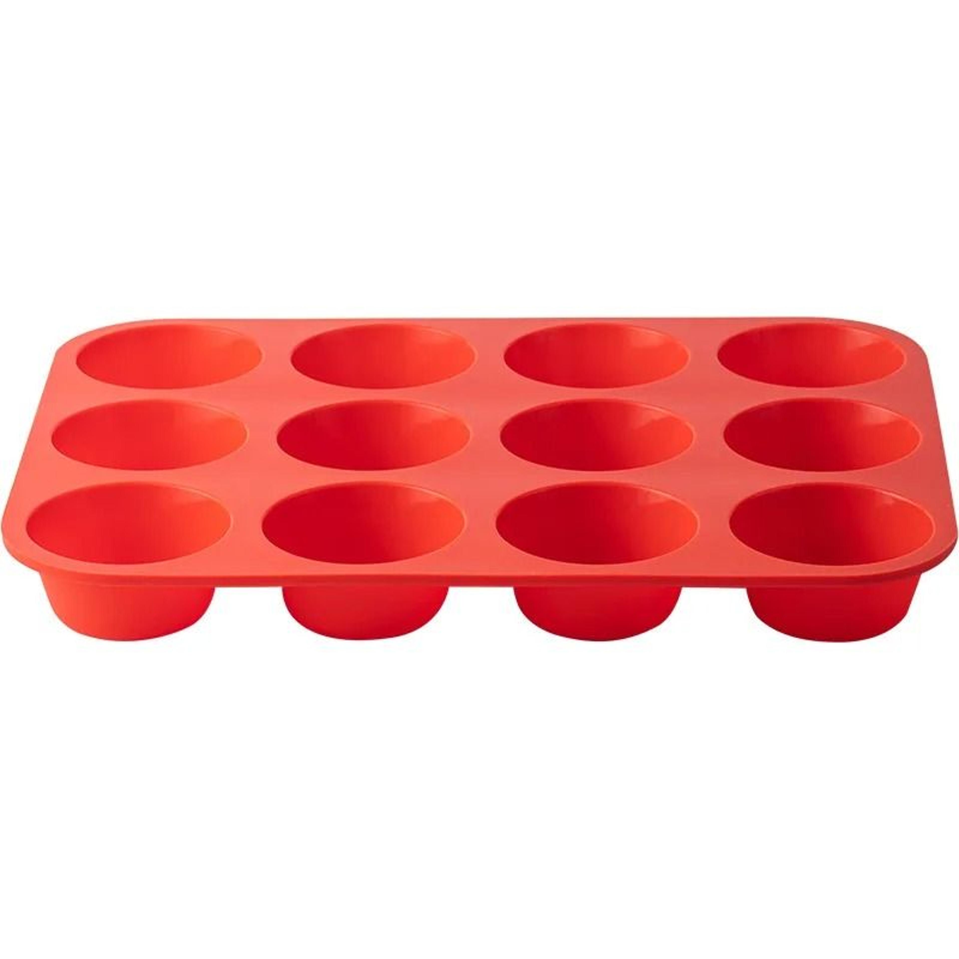 12 Hole Silicone Baking Mold For Cupcakes Muffins And Chocolate 9