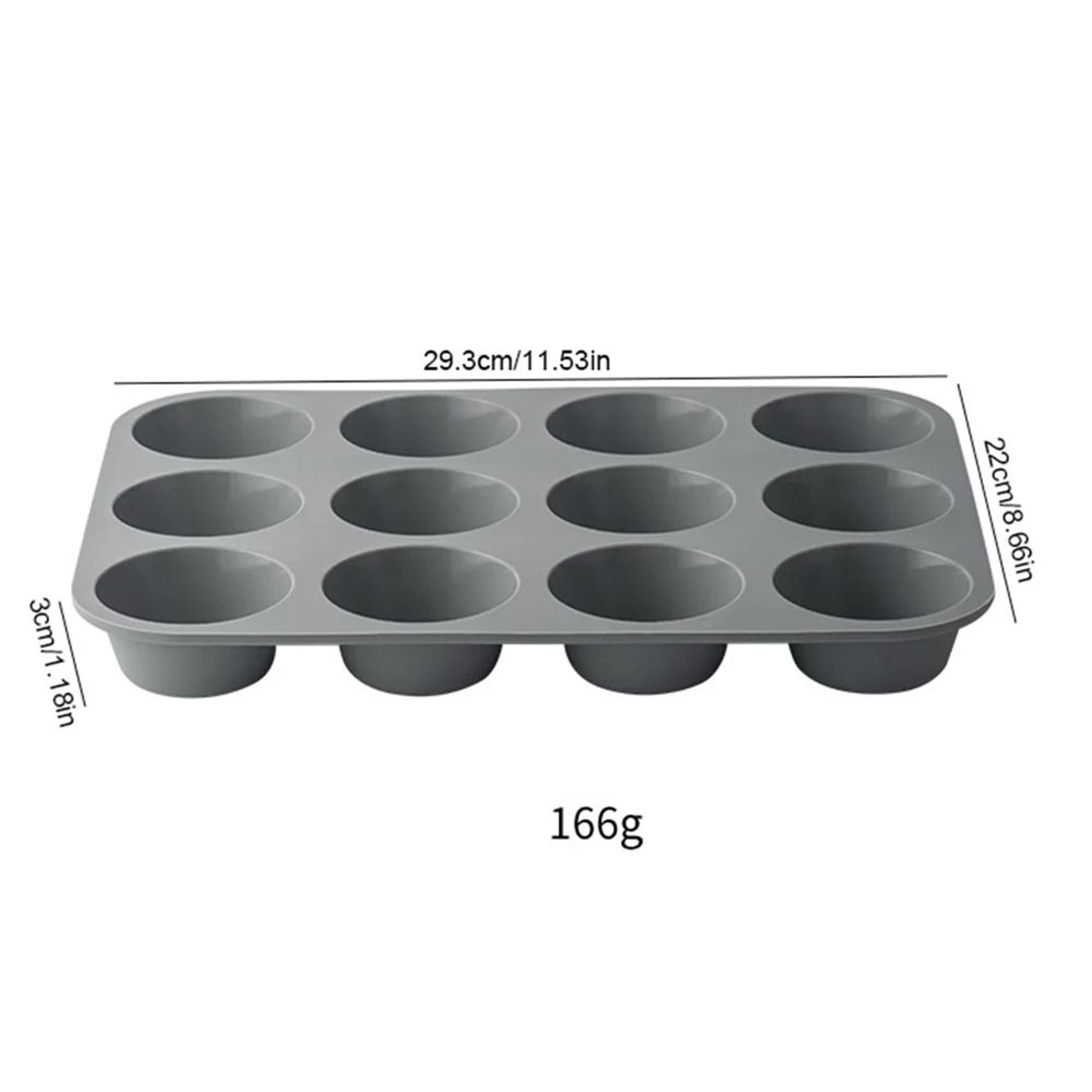 12 Hole Silicone Baking Mold For Cupcakes Muffins And Chocolate 1